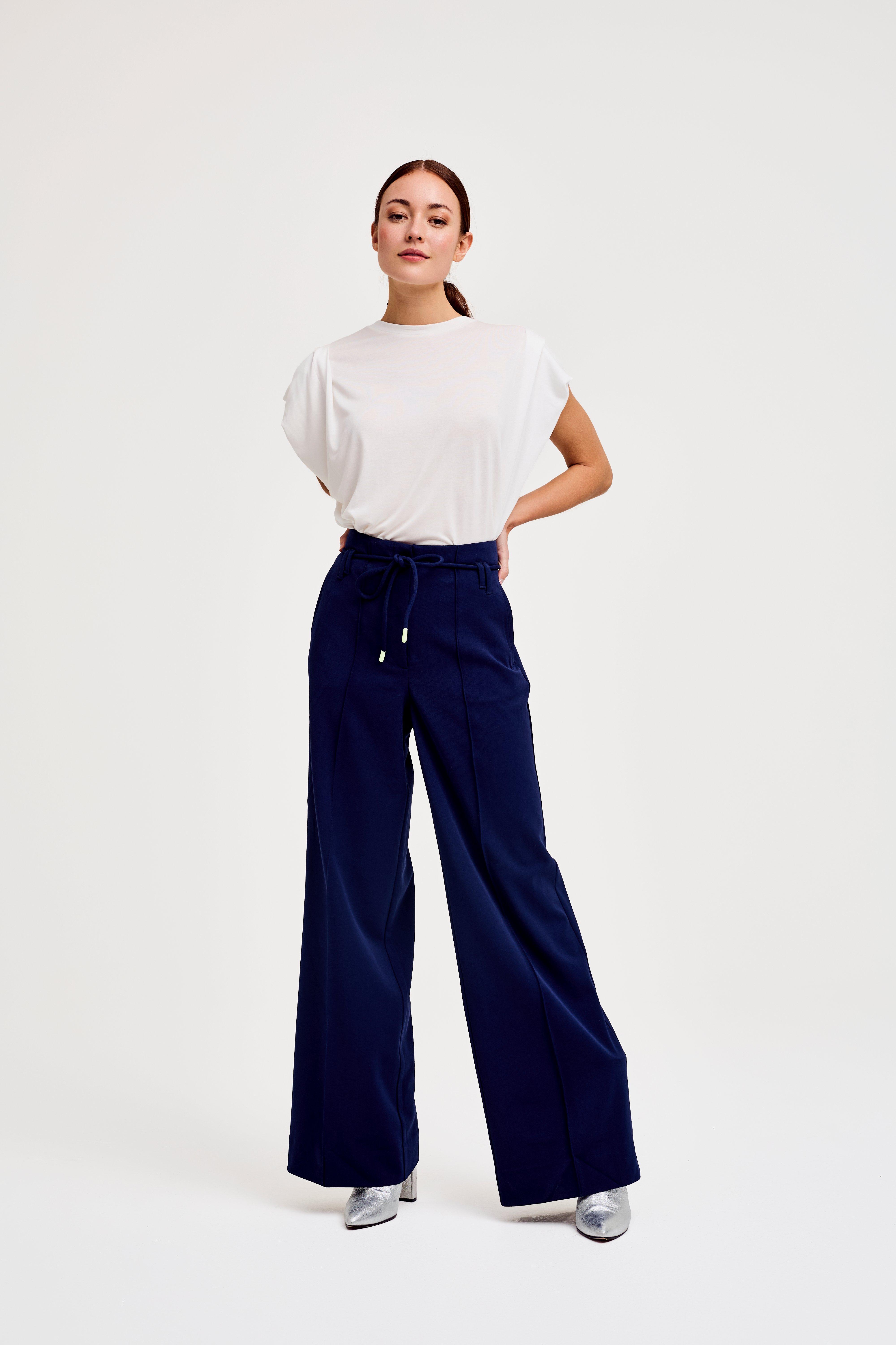 CKS Dames - BLISS - pantalon long - bleu foncé