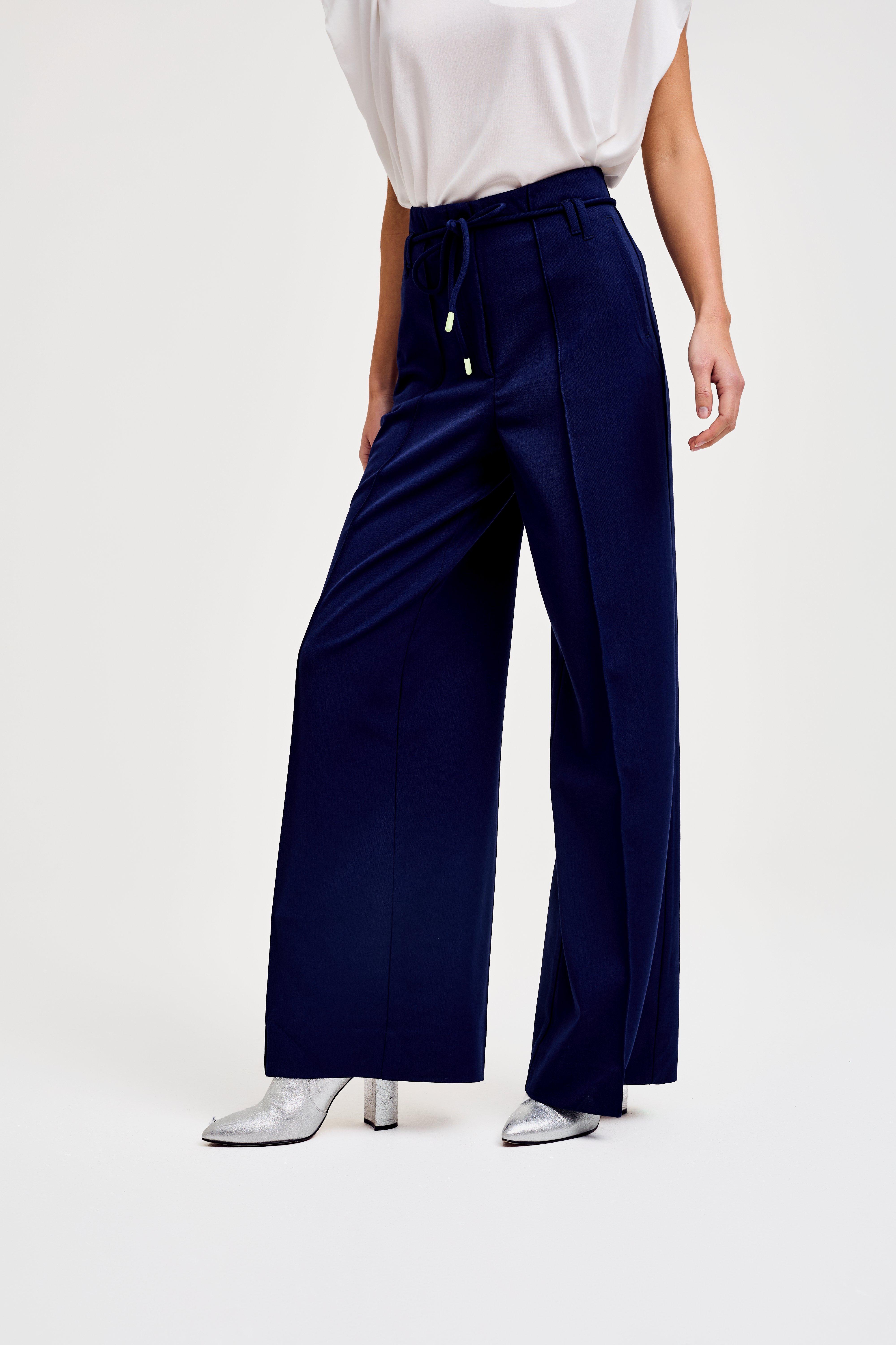 CKS Dames - BLISS - pantalon long - bleu foncé