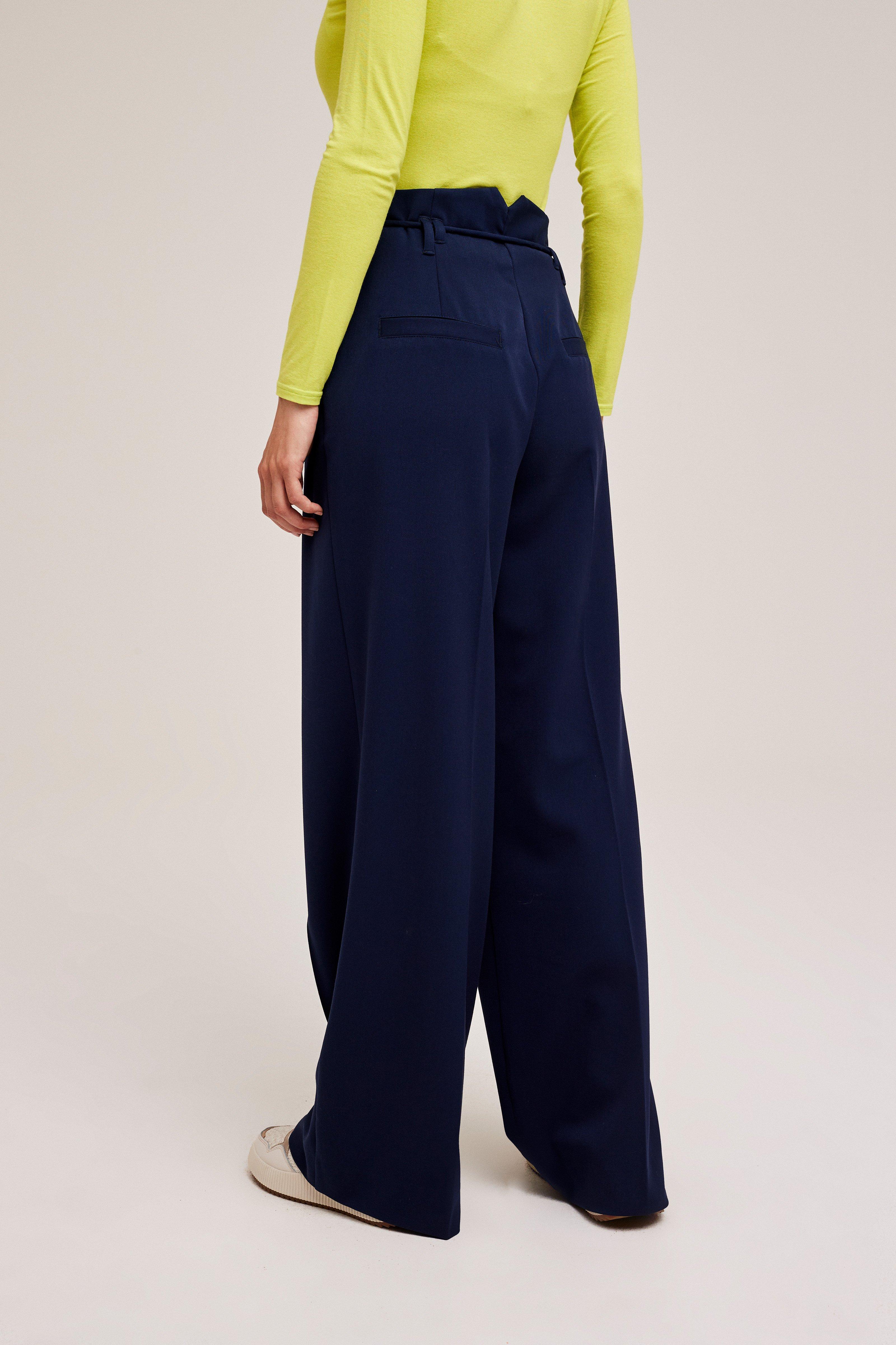 CKS Dames - BLISS - pantalon long - bleu foncé