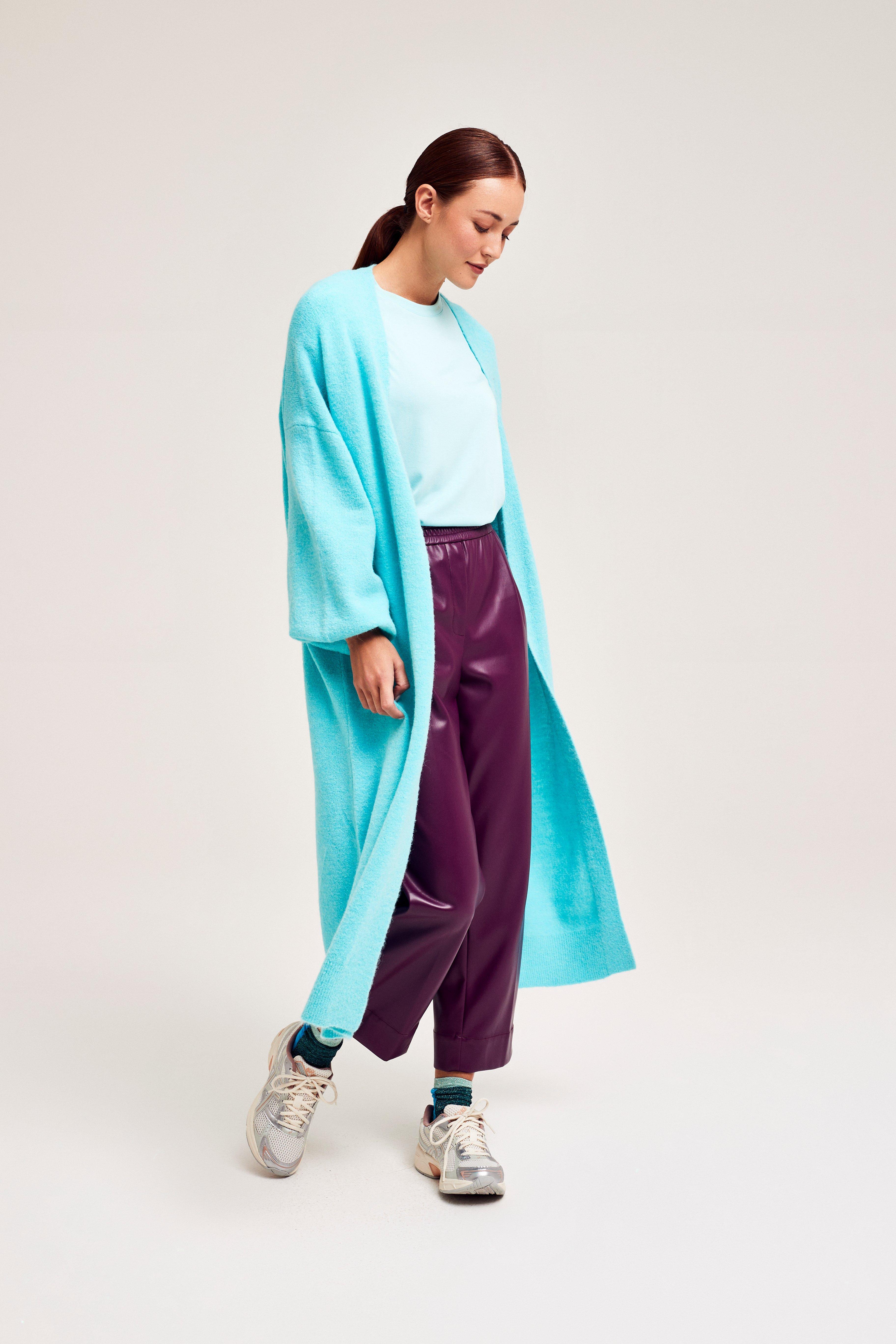 CKS Dames - CRELONG - Strickjacke - Hellblau