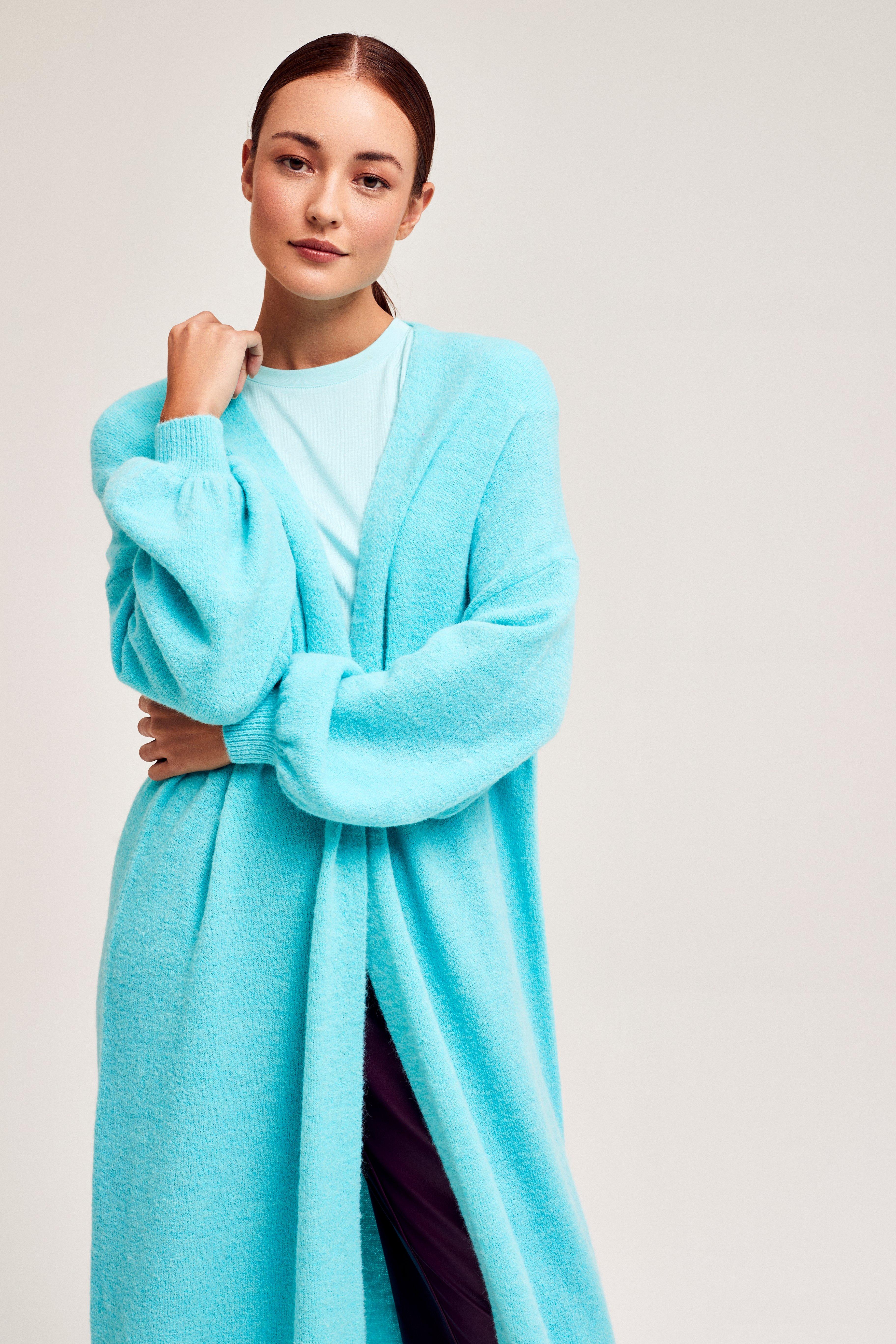 CKS Dames - CRELONG - Strickjacke - Hellblau