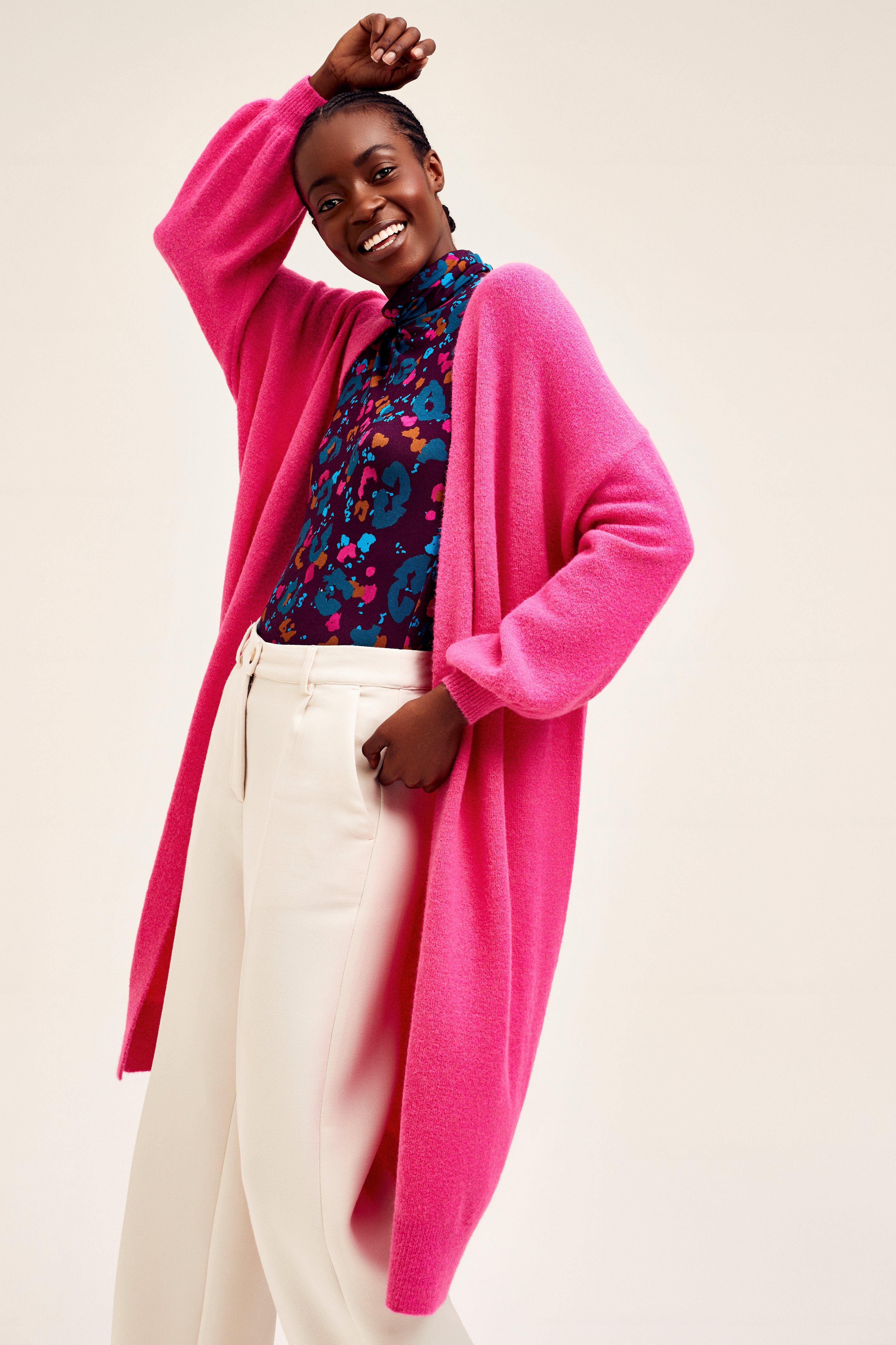 CKS Dames - CRELONG - Strickjacke - Hellrosa