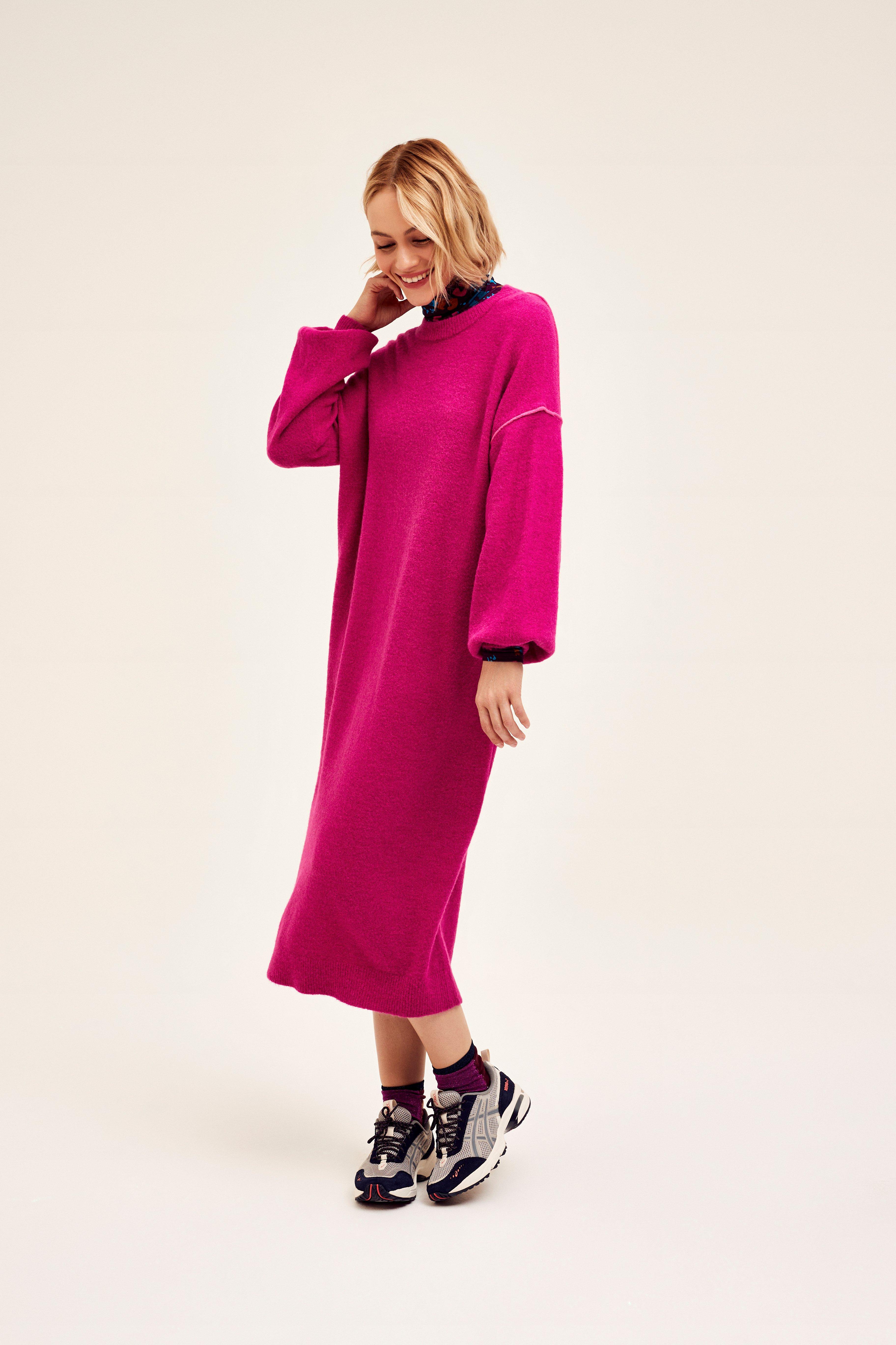 CKS Dames - PRELONG - robe midi - violet
