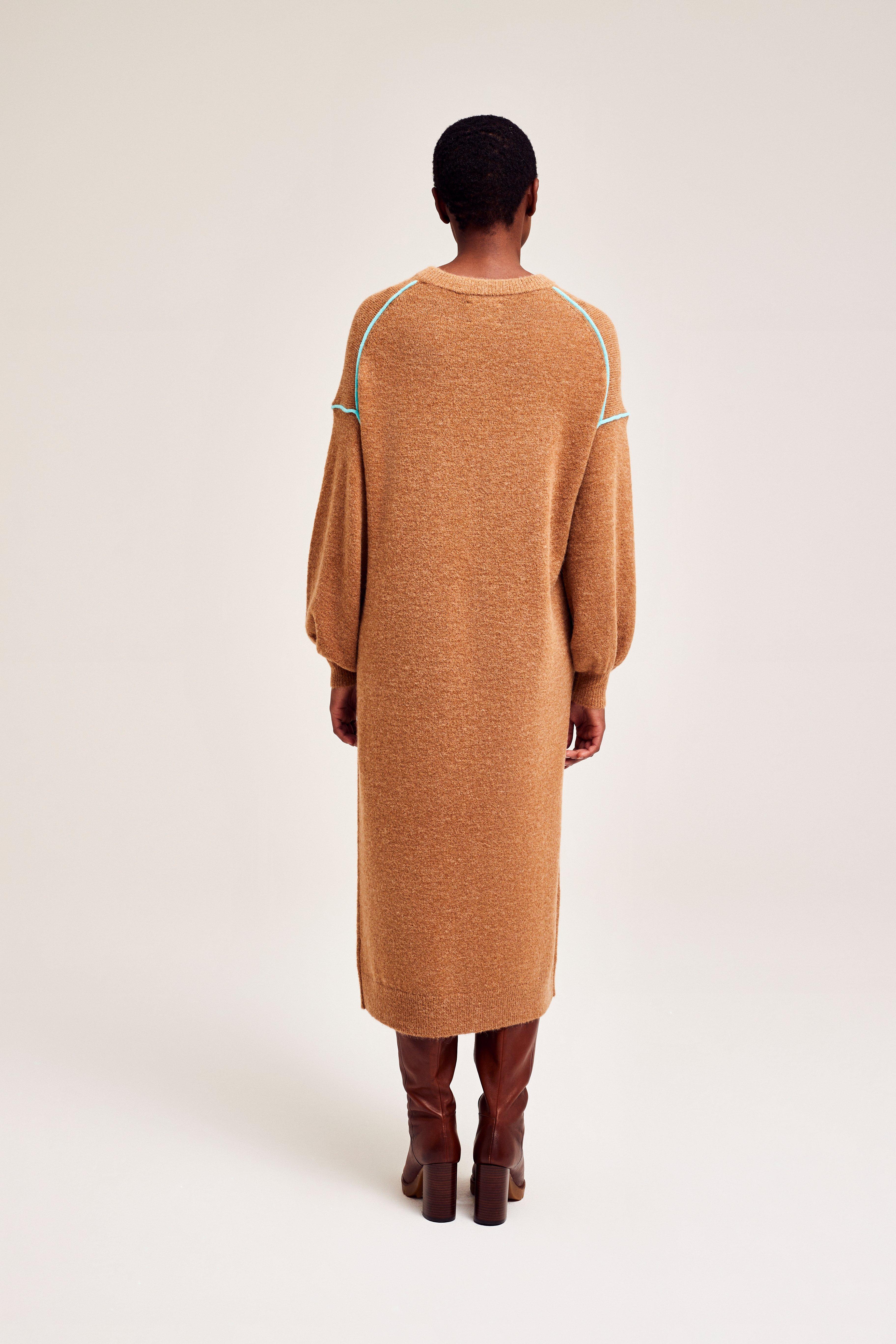 CKS Dames - PRELONG - Midi-Kleid - Braun