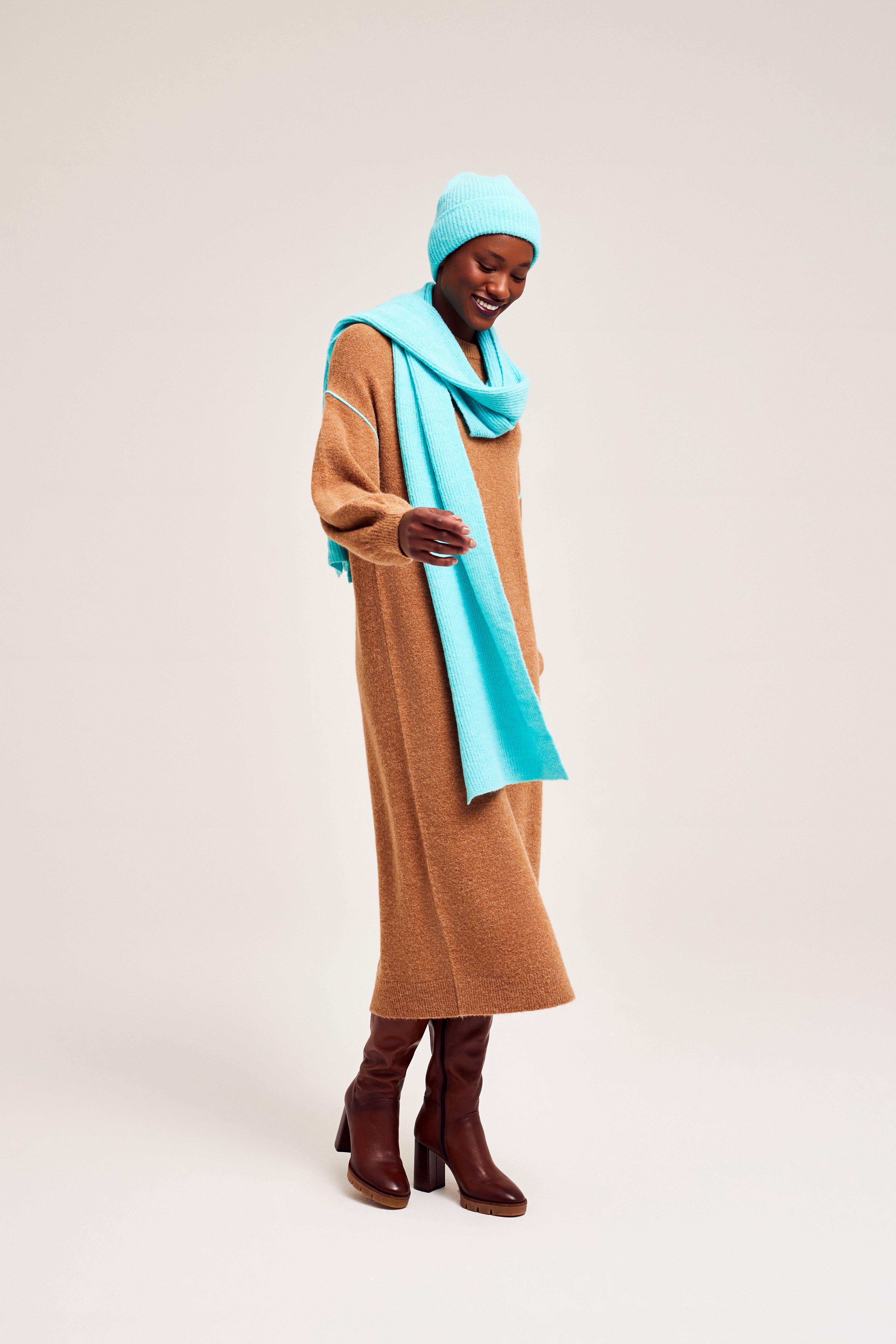 CKS Dames - PRELONG - robe midi - brun