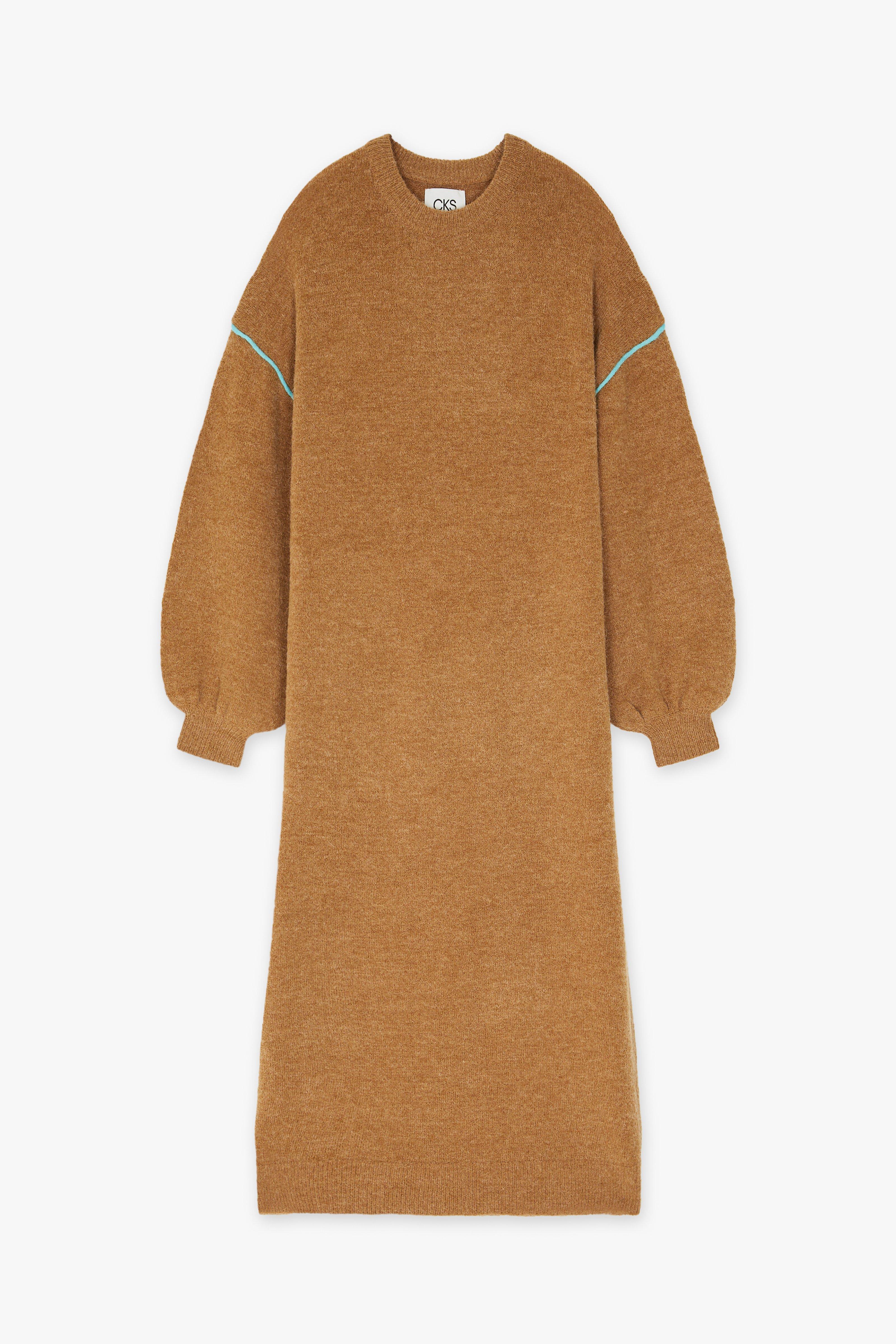 CKS Dames - PRELONG - midi dress - brown