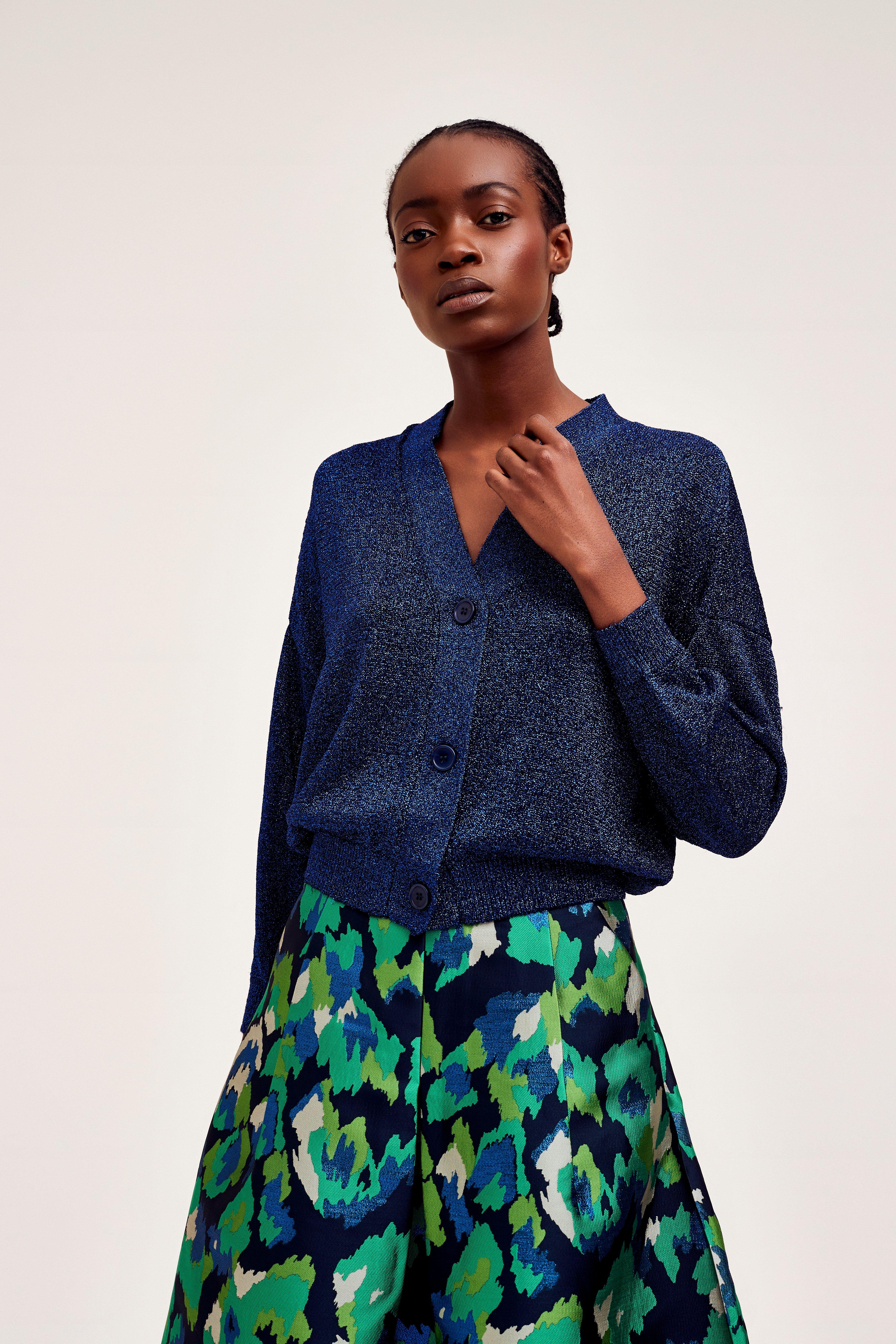 CKS Dames - CAMPUS - Strickjacke - Blau