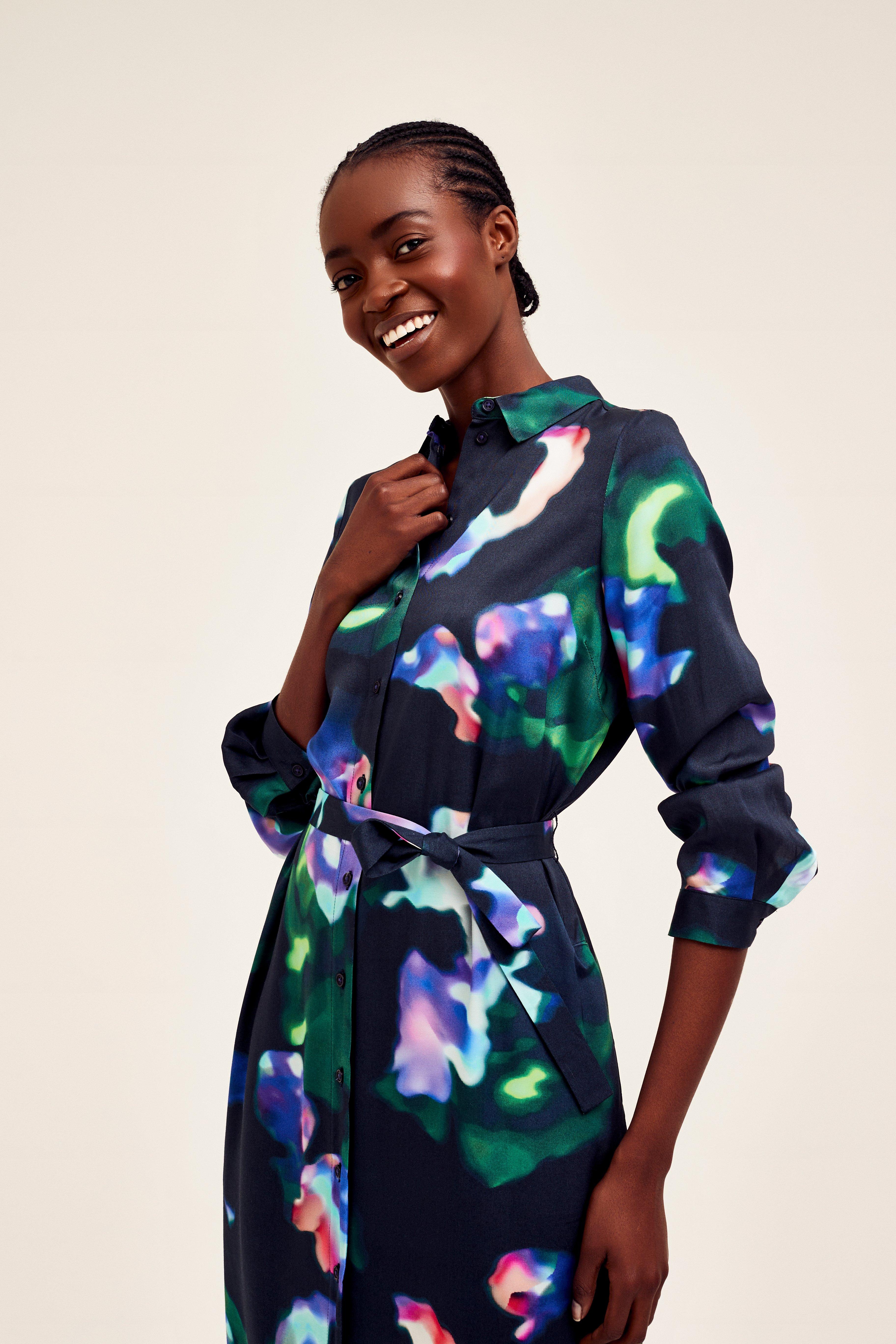 CKS Dames - LAPIS - Midi-Kleid - Schwarz