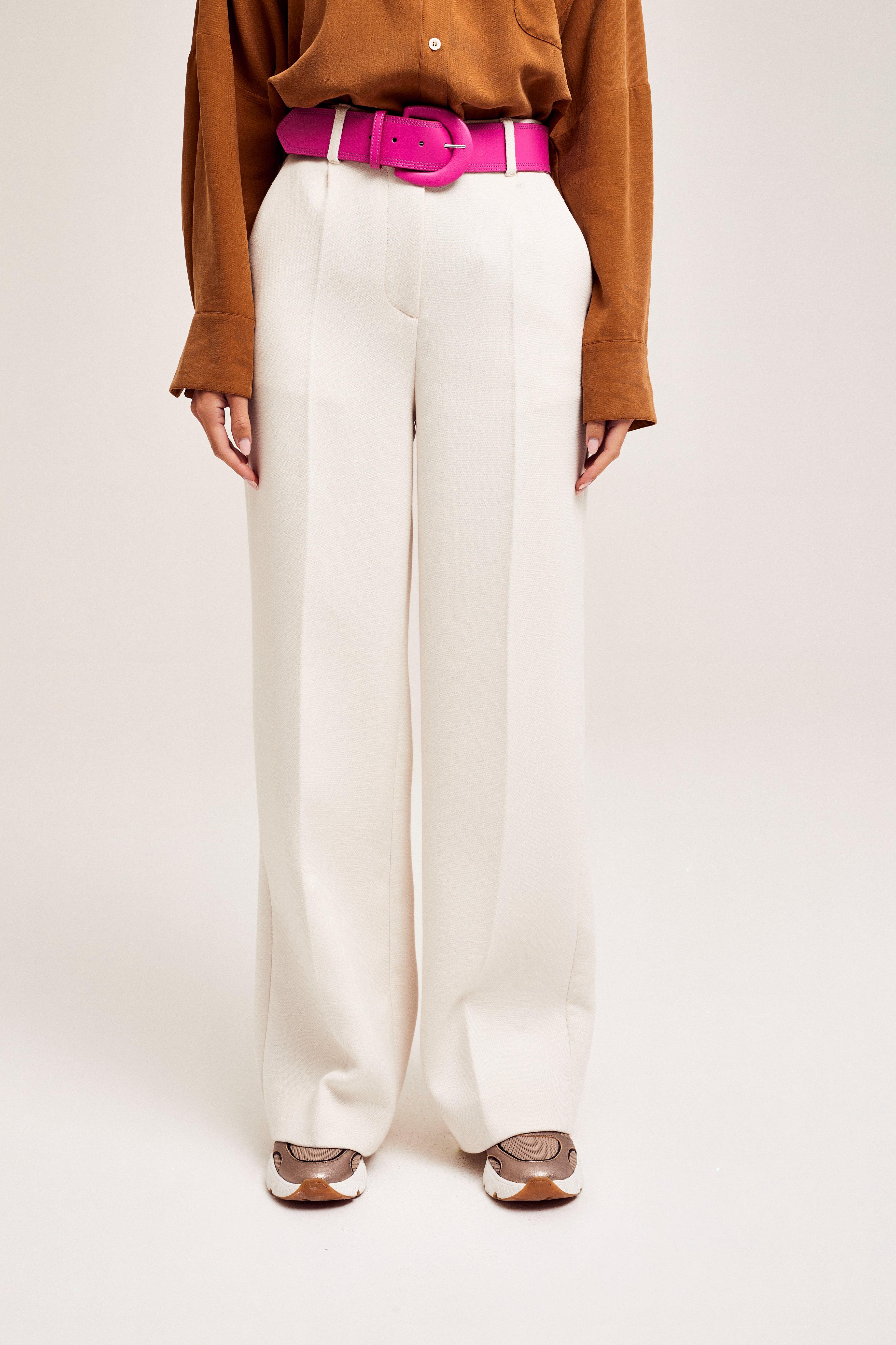 CKS Dames - RODA - pantalon long - blanc