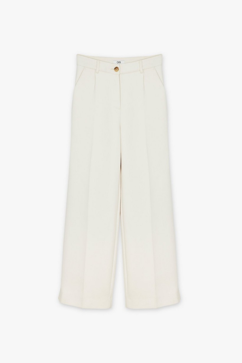 CKS Dames - RODA - pantalon long - blanc