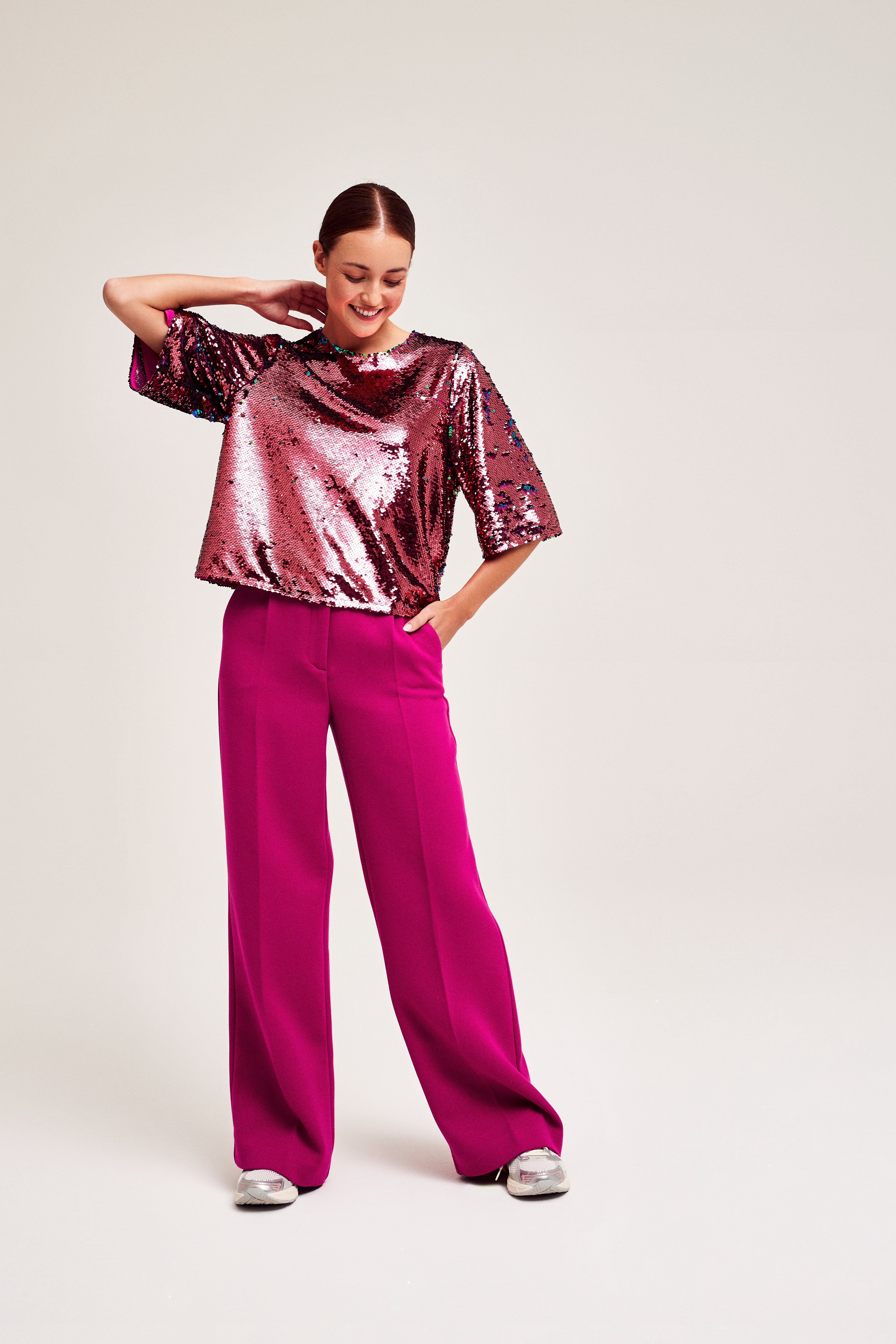 CKS Dames - TIRIA - blouse long sleeves - dark pink