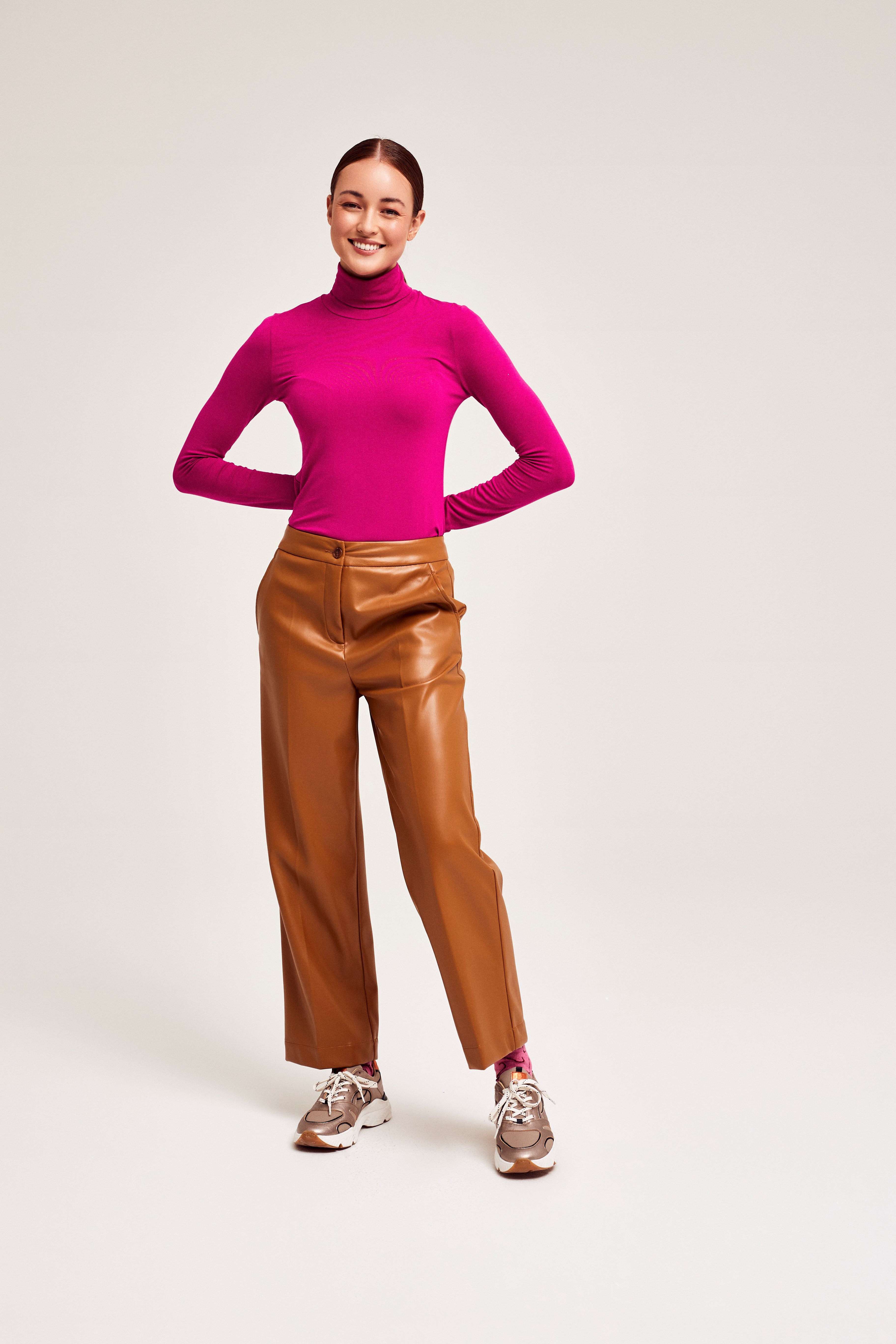 CKS Dames - TONKSON - ankle trousers - bright brown