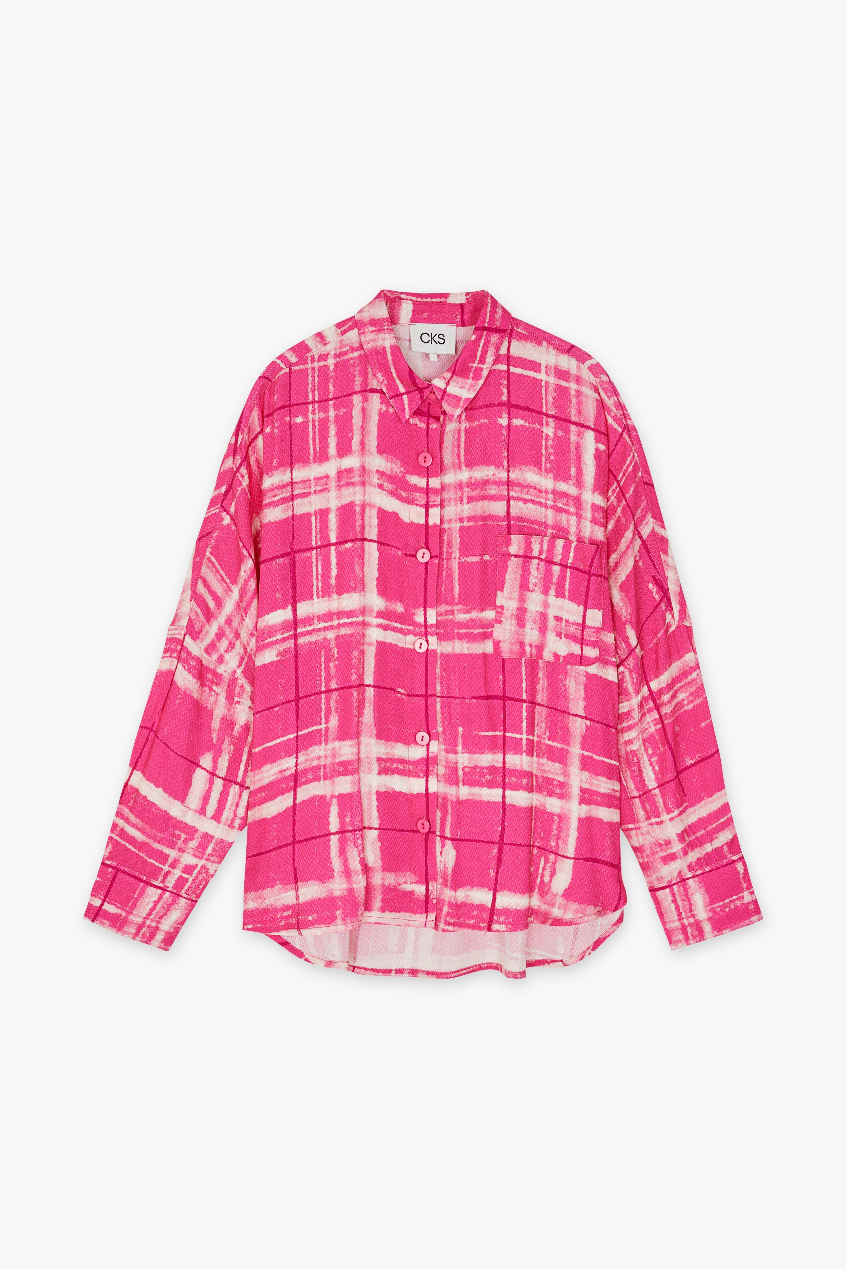 CKS Dames - WAZNA - blouse korte mouwen - roze