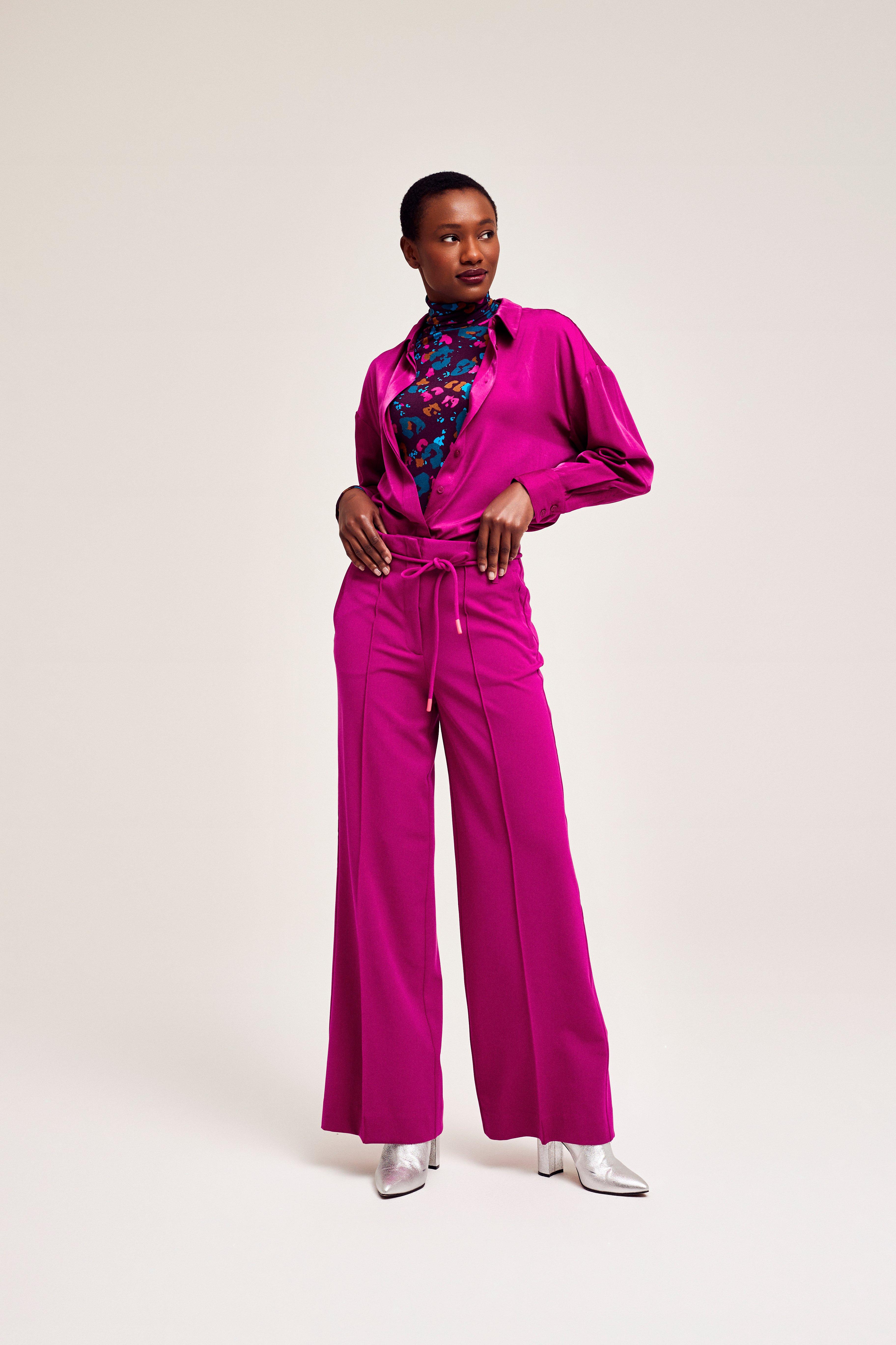 CKS Dames - WAZNA - blouse korte mouwen - oudroze