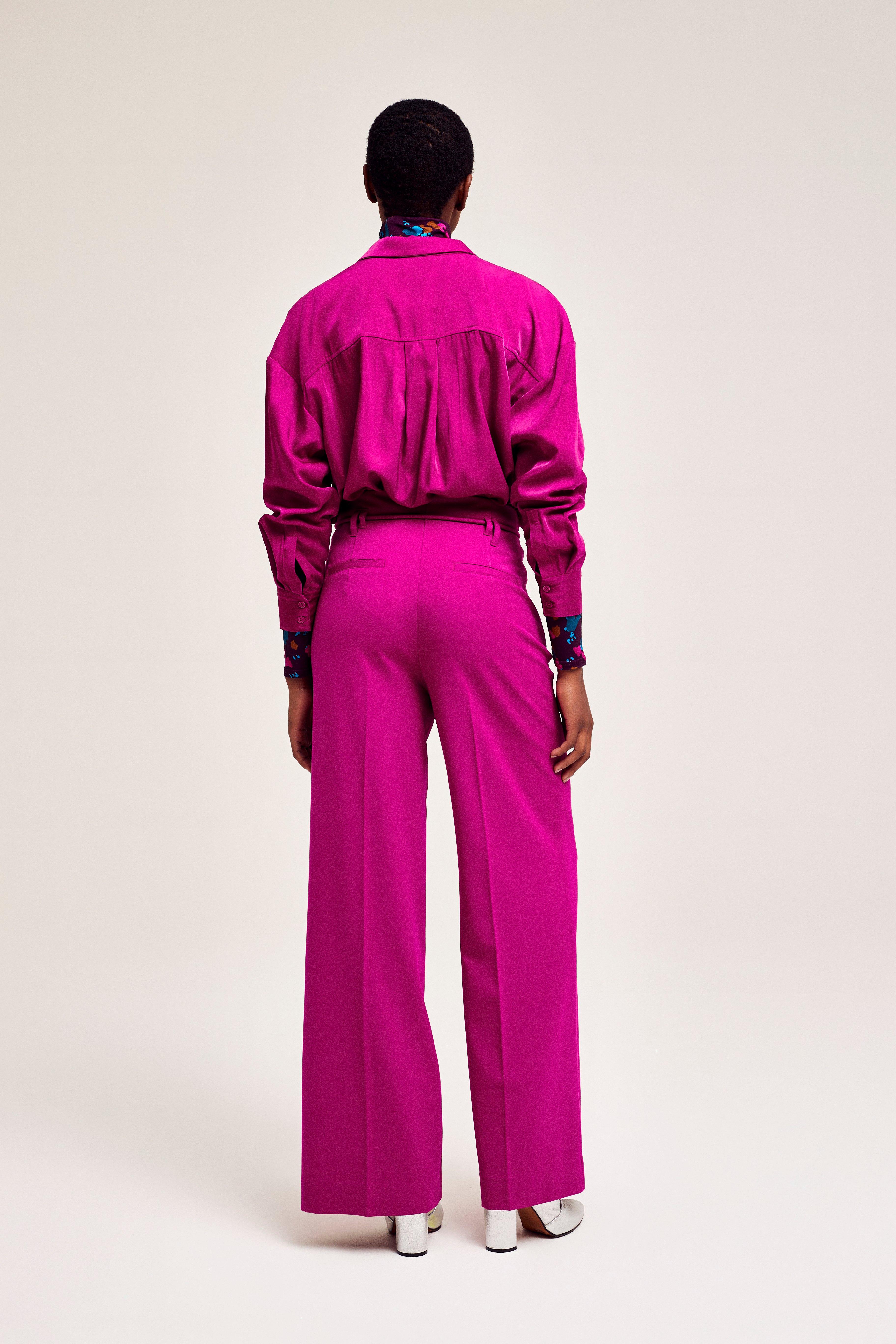 CKS Dames - WAZNA - blouse korte mouwen - oudroze
