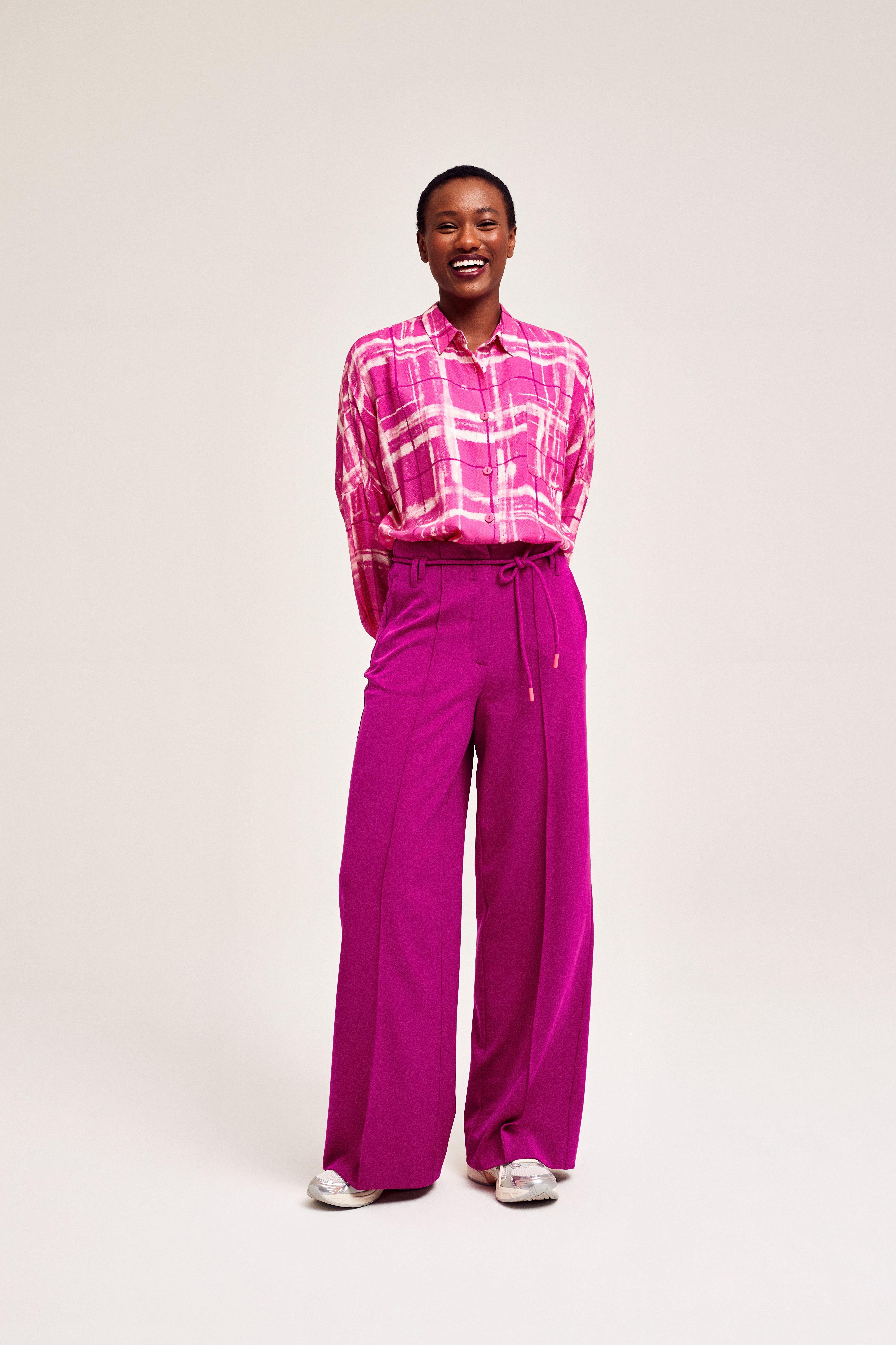 CKS Dames - BLISS - ankle trousers - dark pink