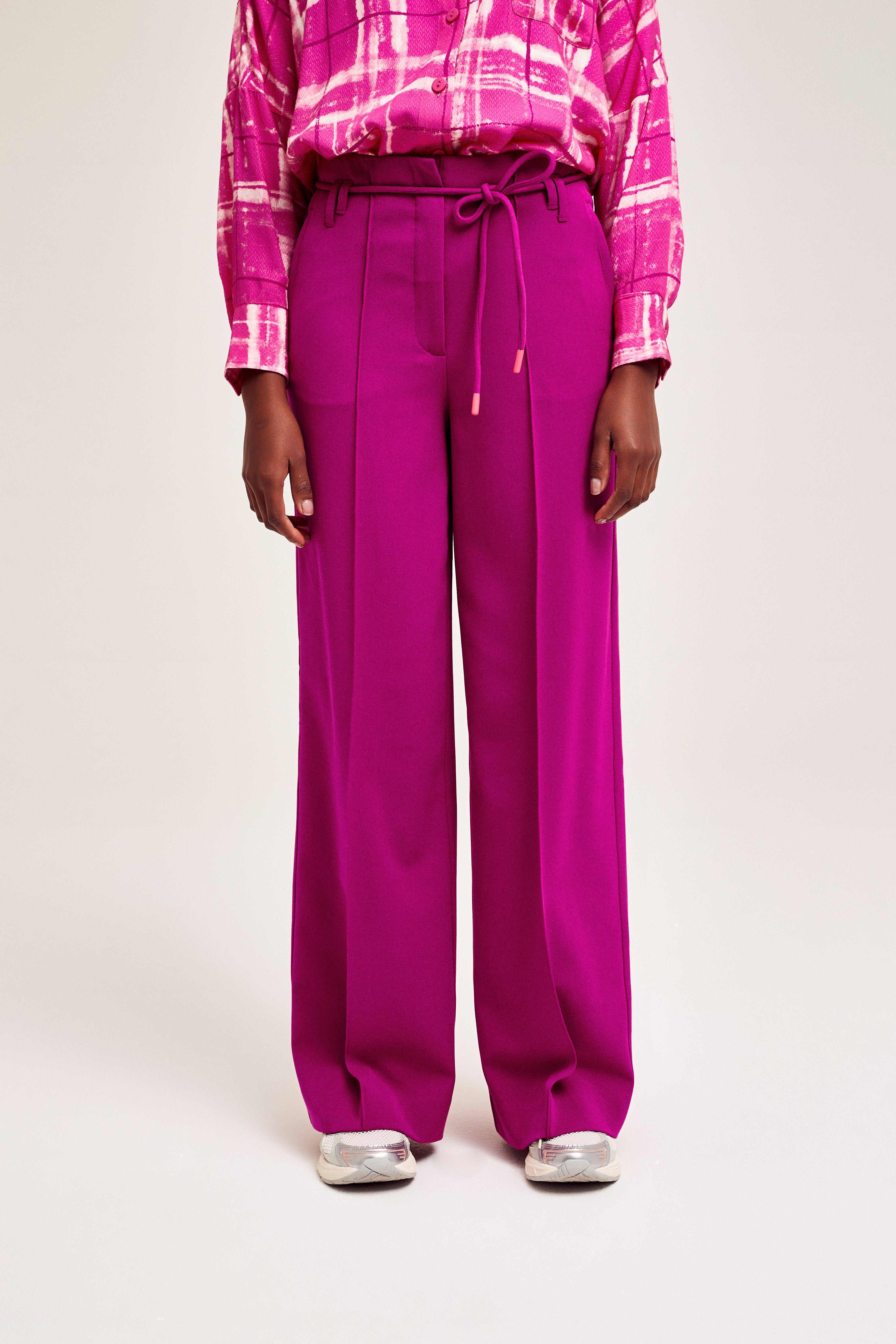 CKS Dames - BLISS - ankle trousers - dark pink