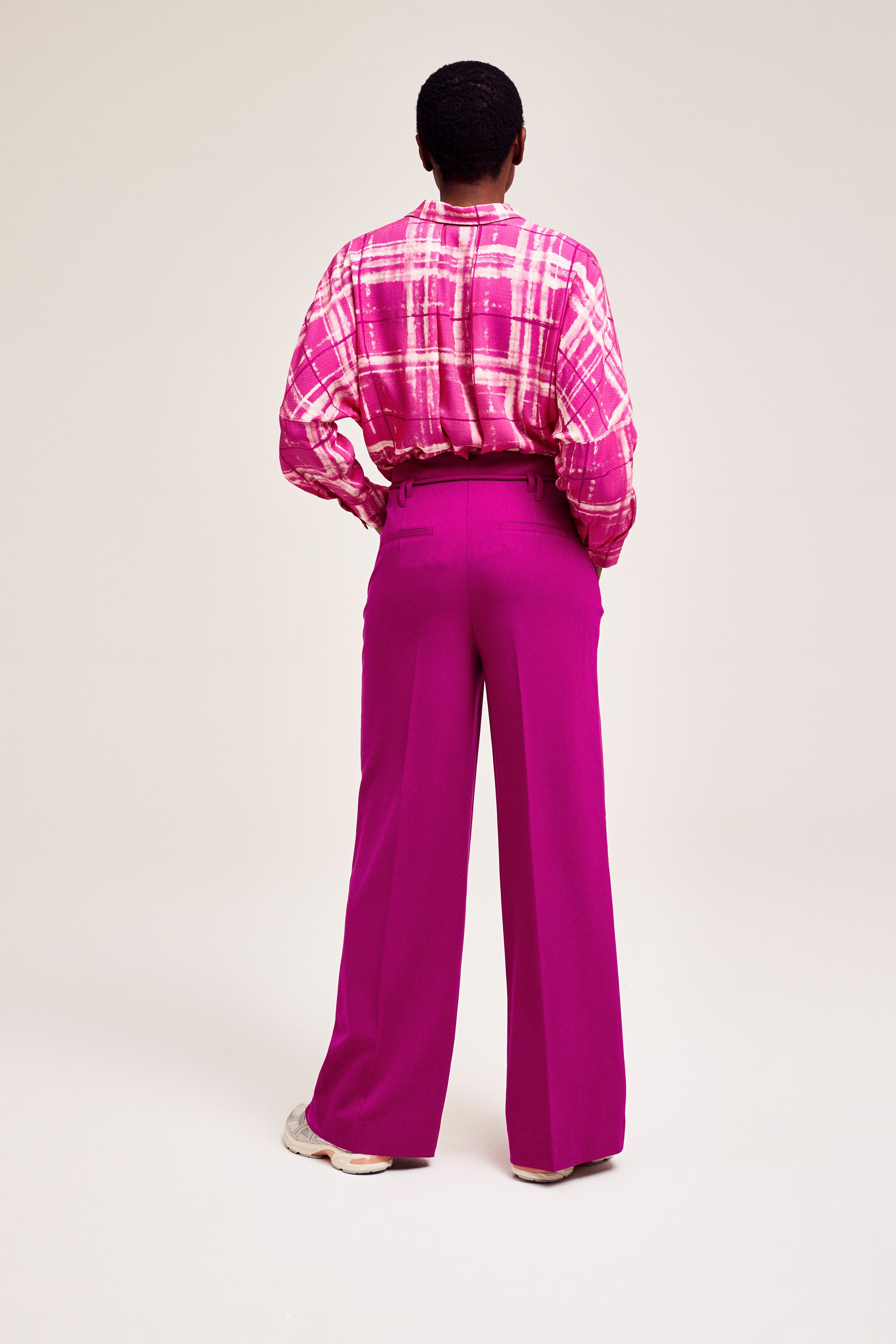 CKS Dames - BLISS - ankle trousers - dark pink