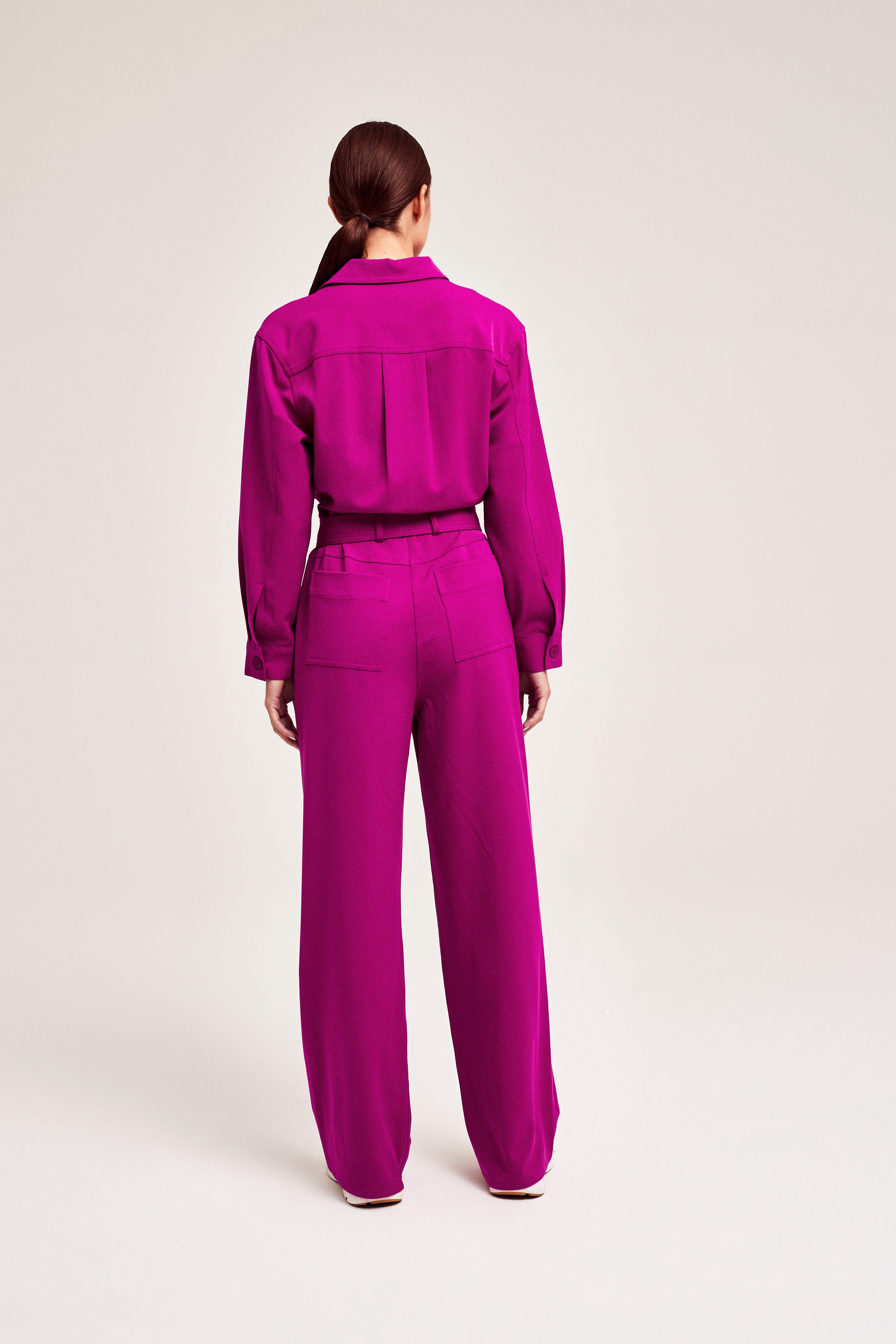 CKS Dames - TEDDY - long jumpsuit - dark pink