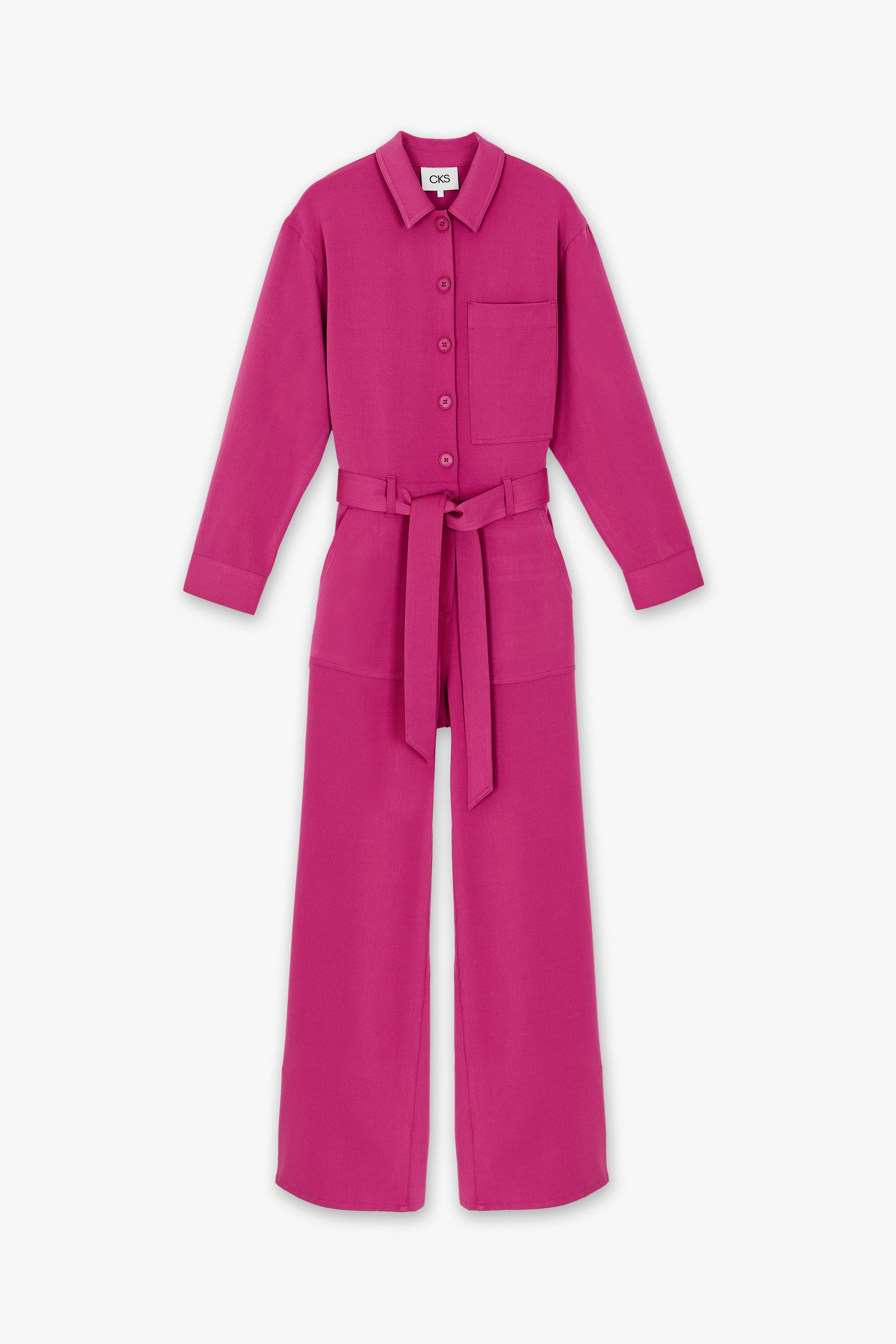 CKS Dames - TEDDY - long jumpsuit - dark pink