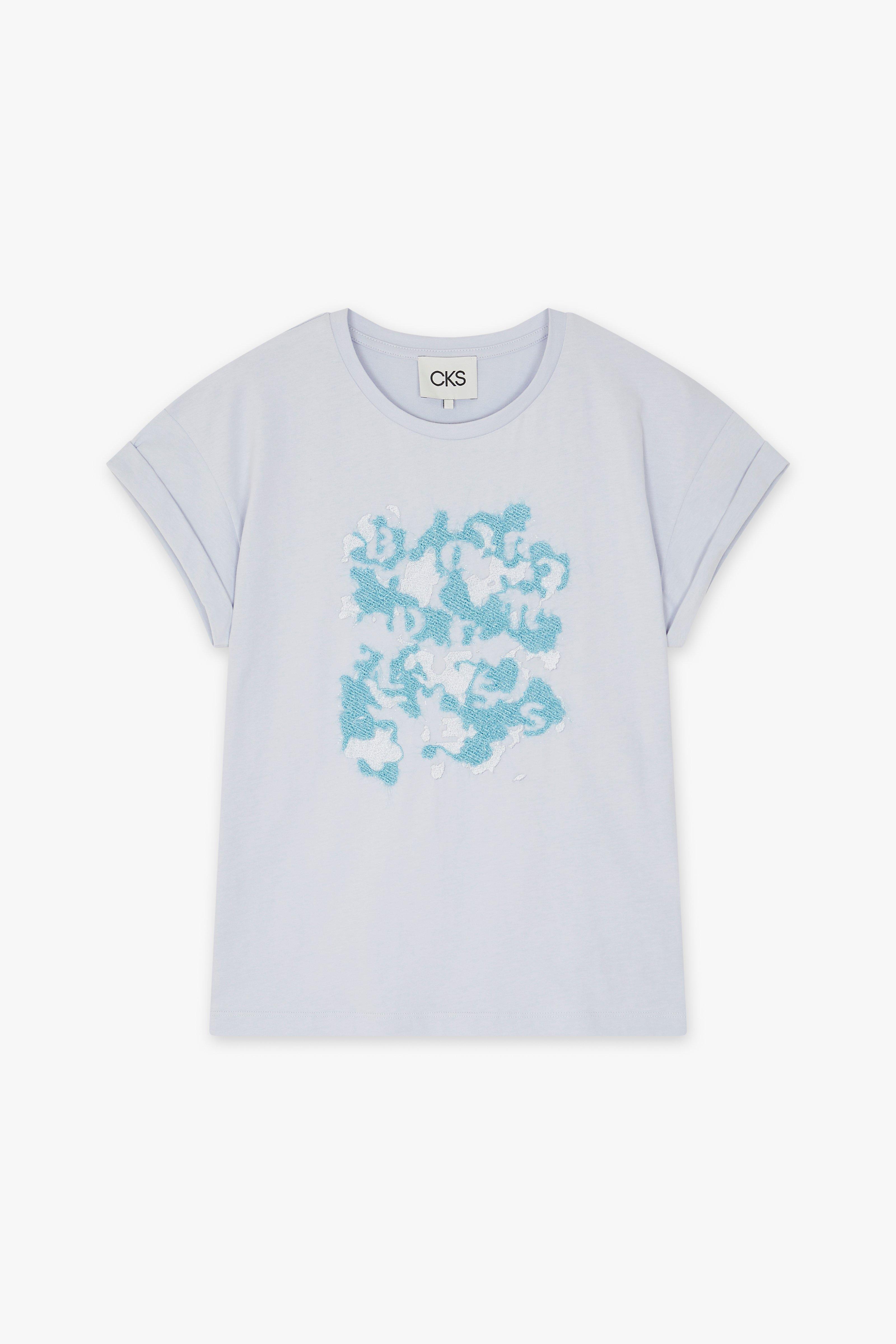 CKS Dames - JUNA - t-shirt korte mouwen - lichtblauw