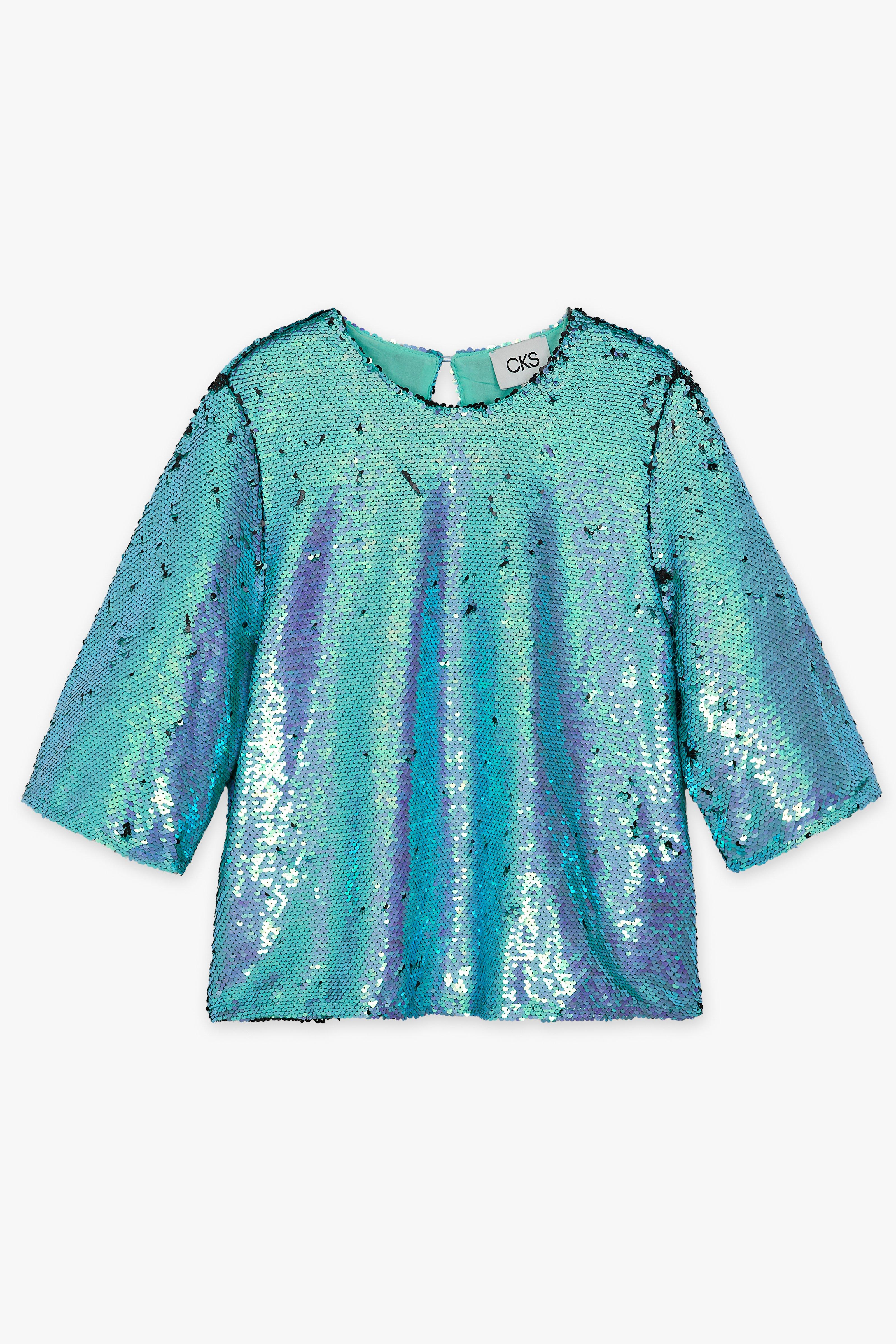 CKS Dames - TIRIA - blouse lange mouwen - intens blauw