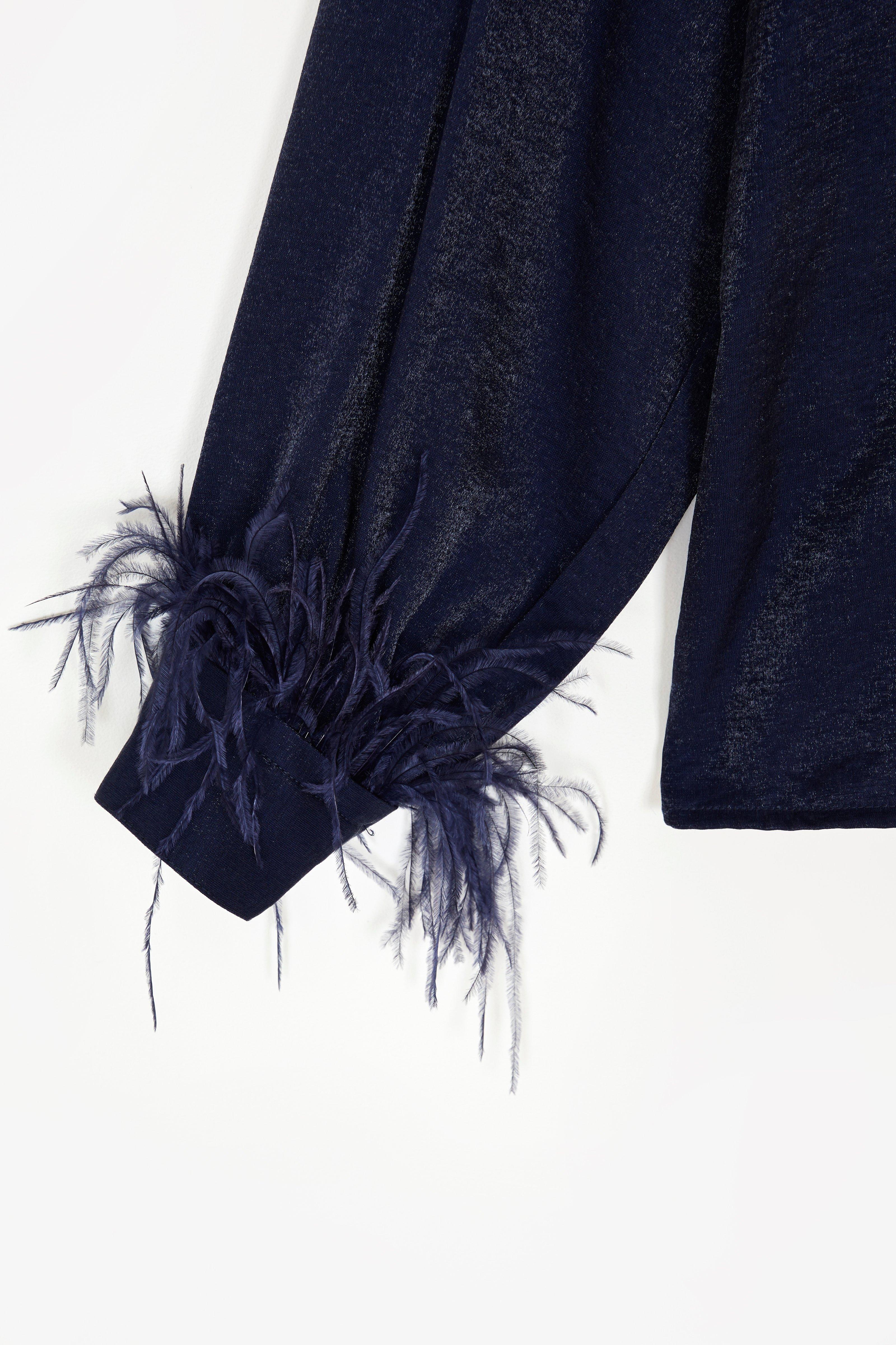 CKS Dames - SHAYS - blouse korte mouwen - donkerblauw