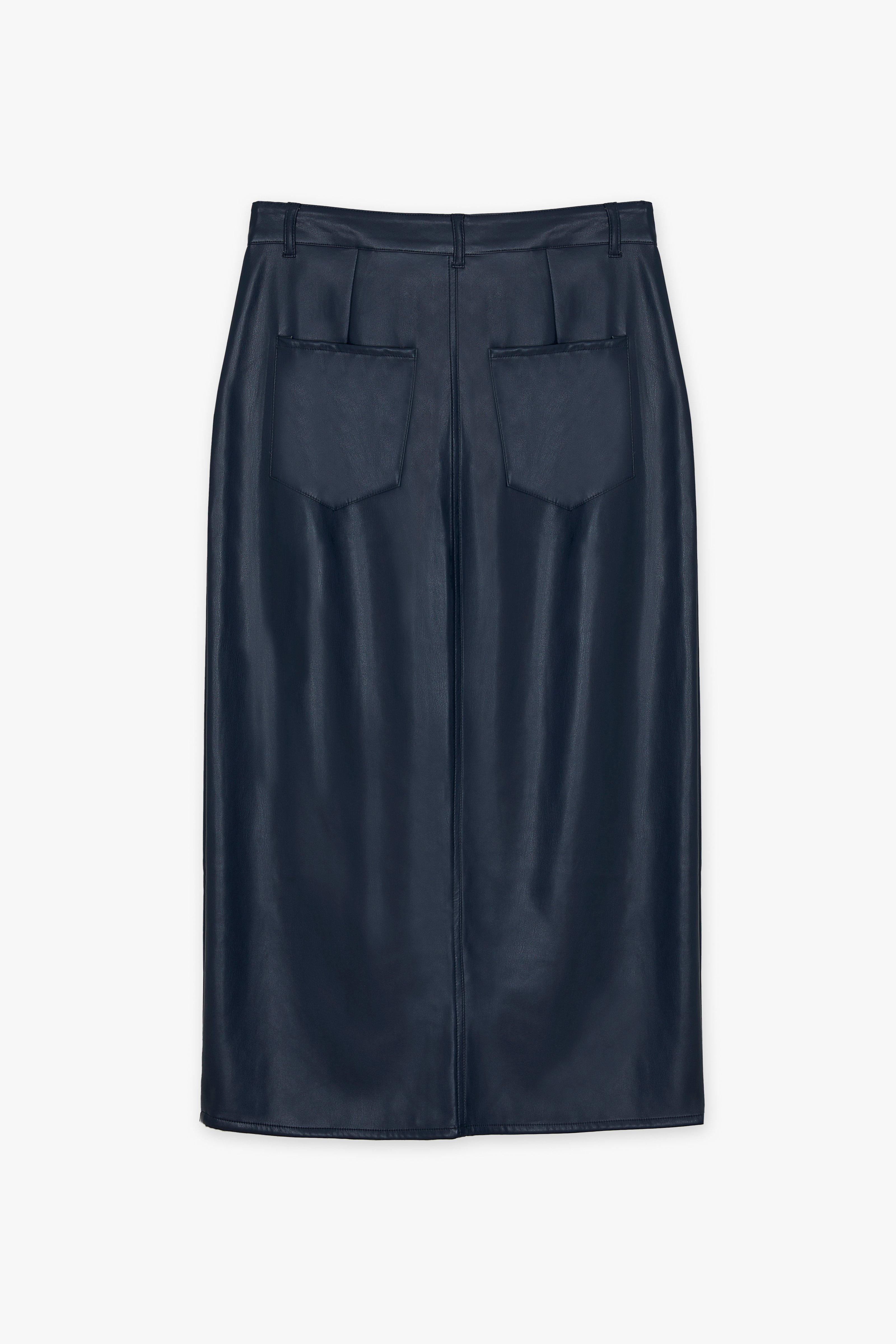CKS Dames - SKIPPY - midi skirt - dark blue