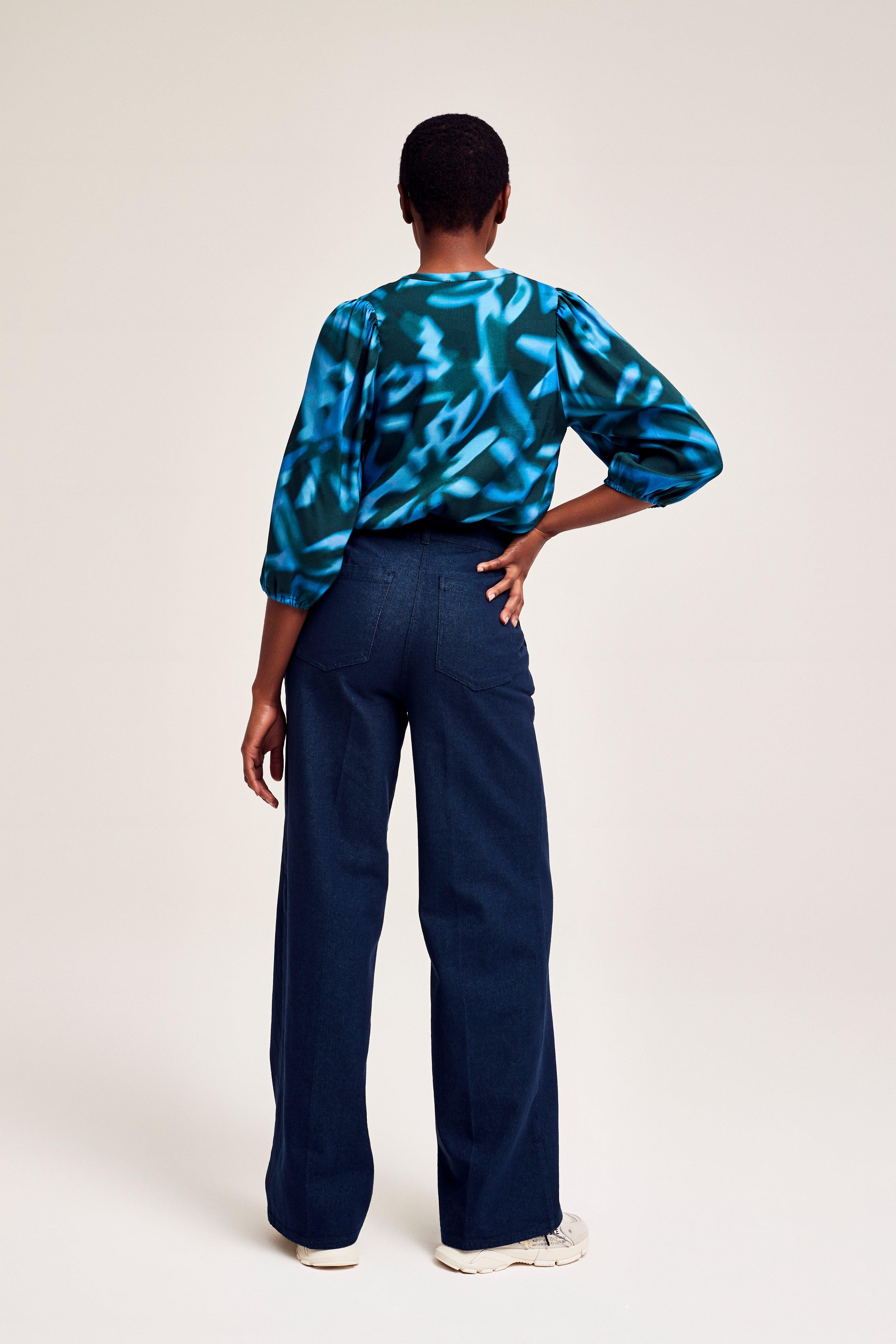 CKS Dames - TARO - lange jeans - donkerblauw