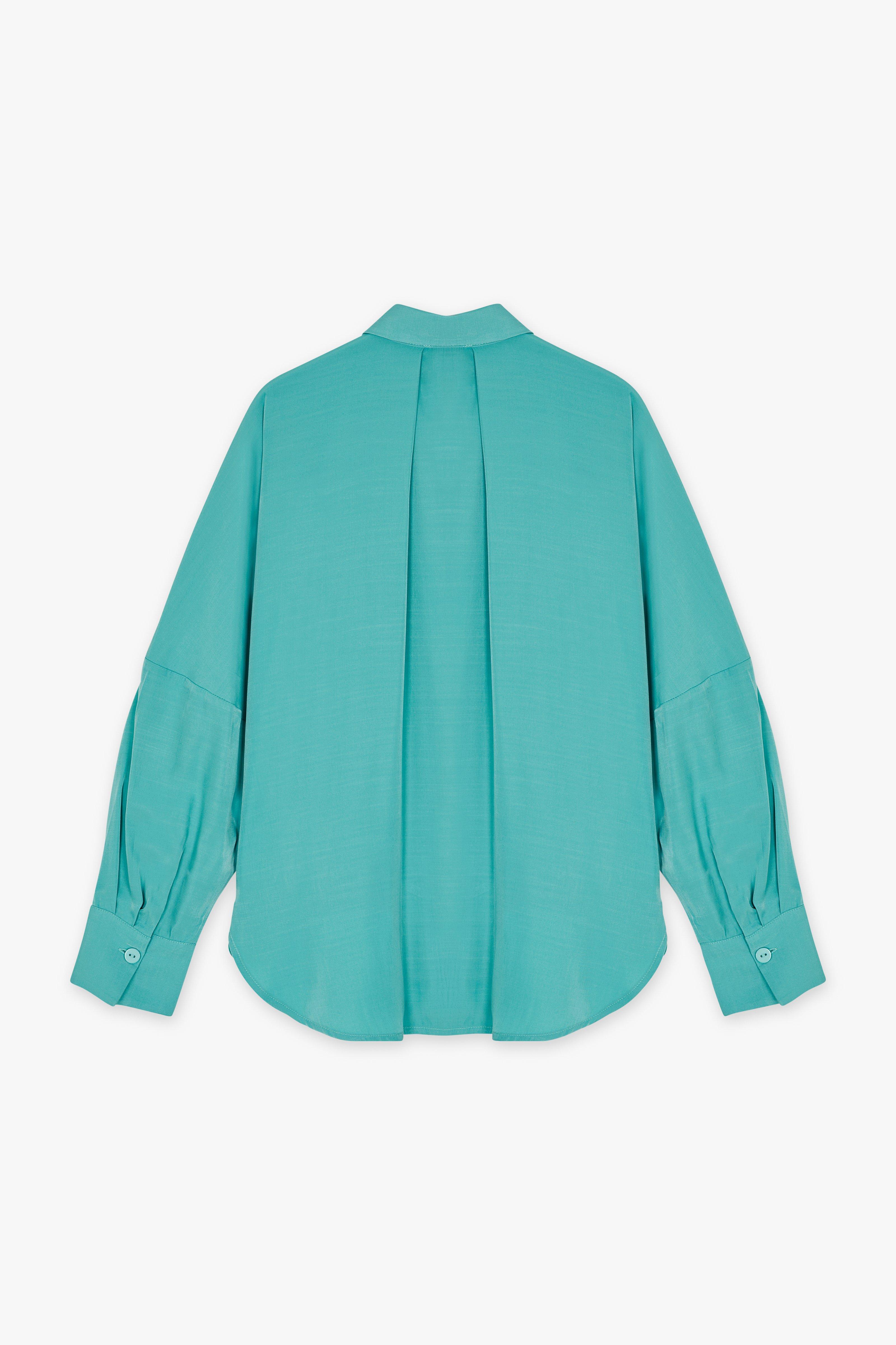 CKS Dames - WAZNA - blouse korte mouwen - intens blauw