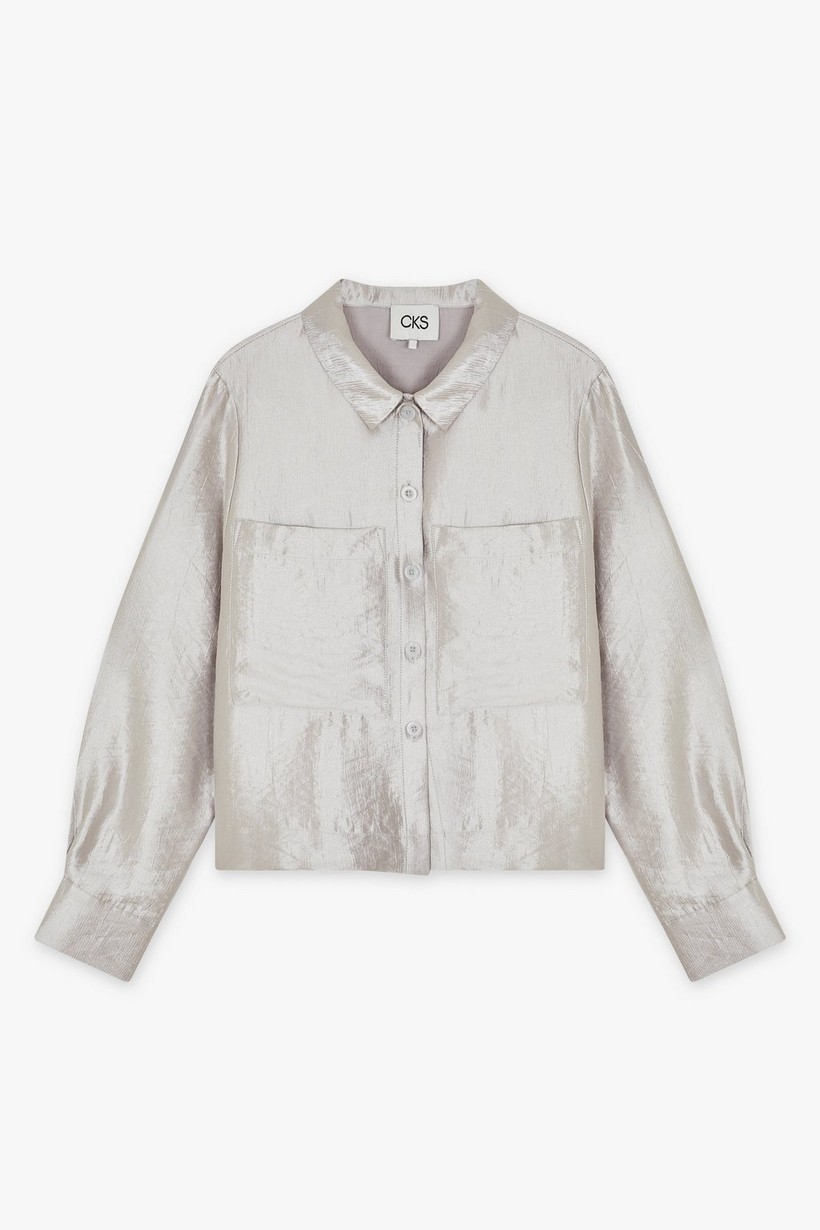 CKS Dames - SELINOS - blouse lange mouwen - grijs