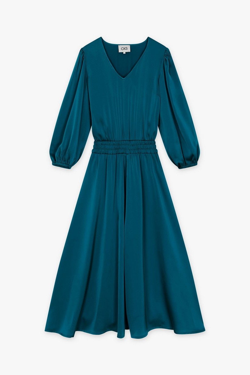 CKS Dames - WIMBLEDON - robe midi - bleu foncé