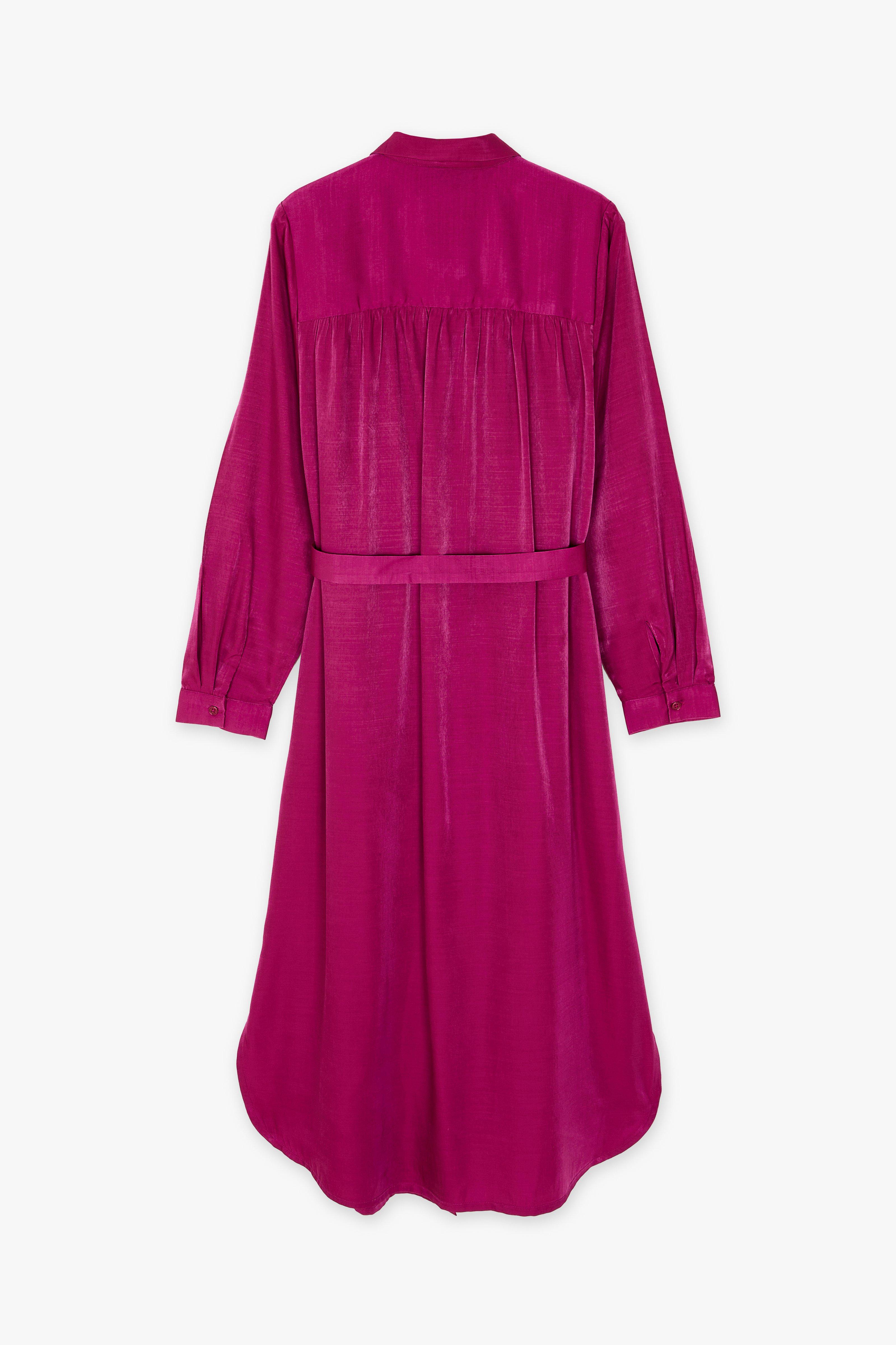 CKS Dames - LAPIS - robe midi - rose foncé