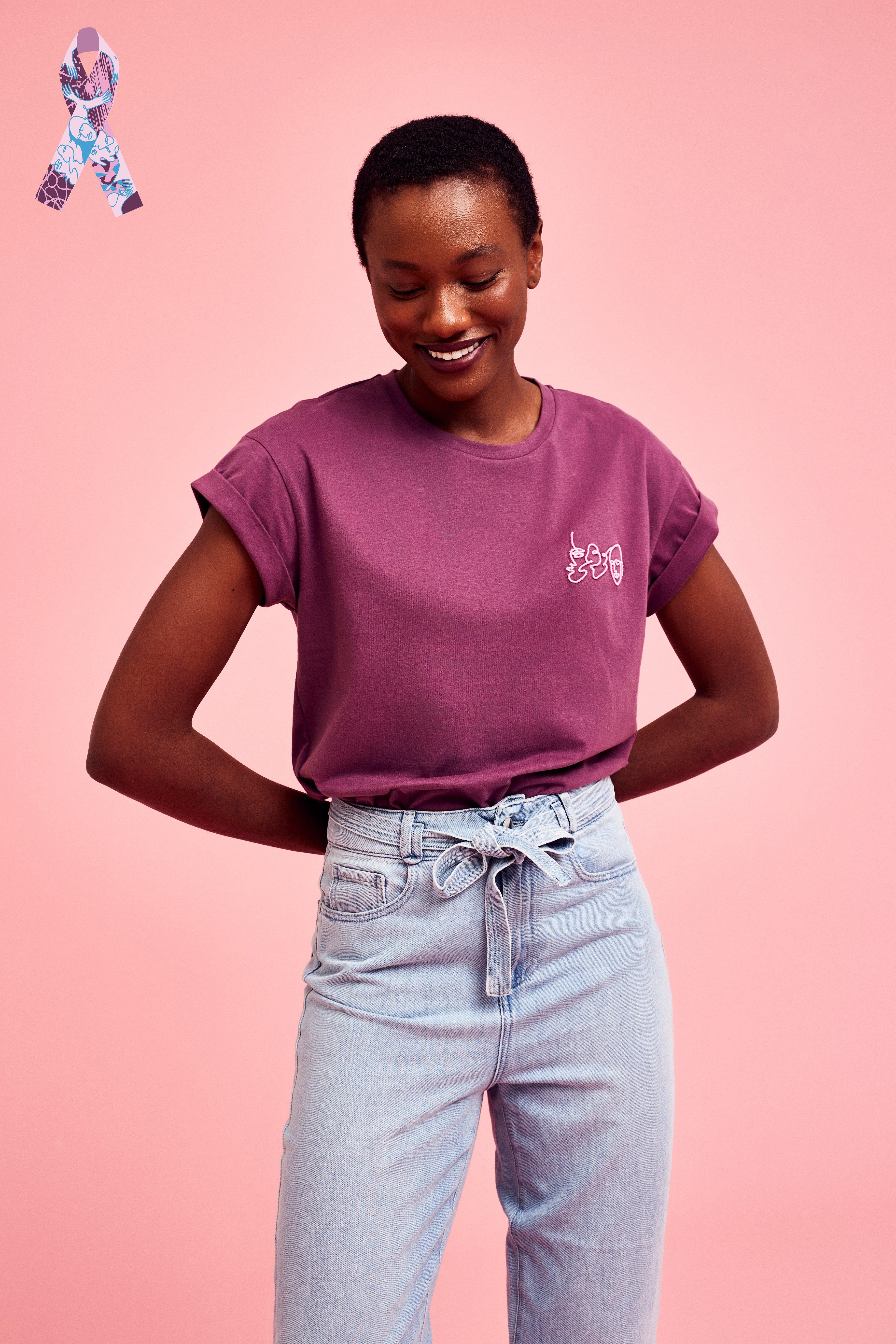 CKS Dames - JUNA - t-shirt korte mouwen - donkerrood