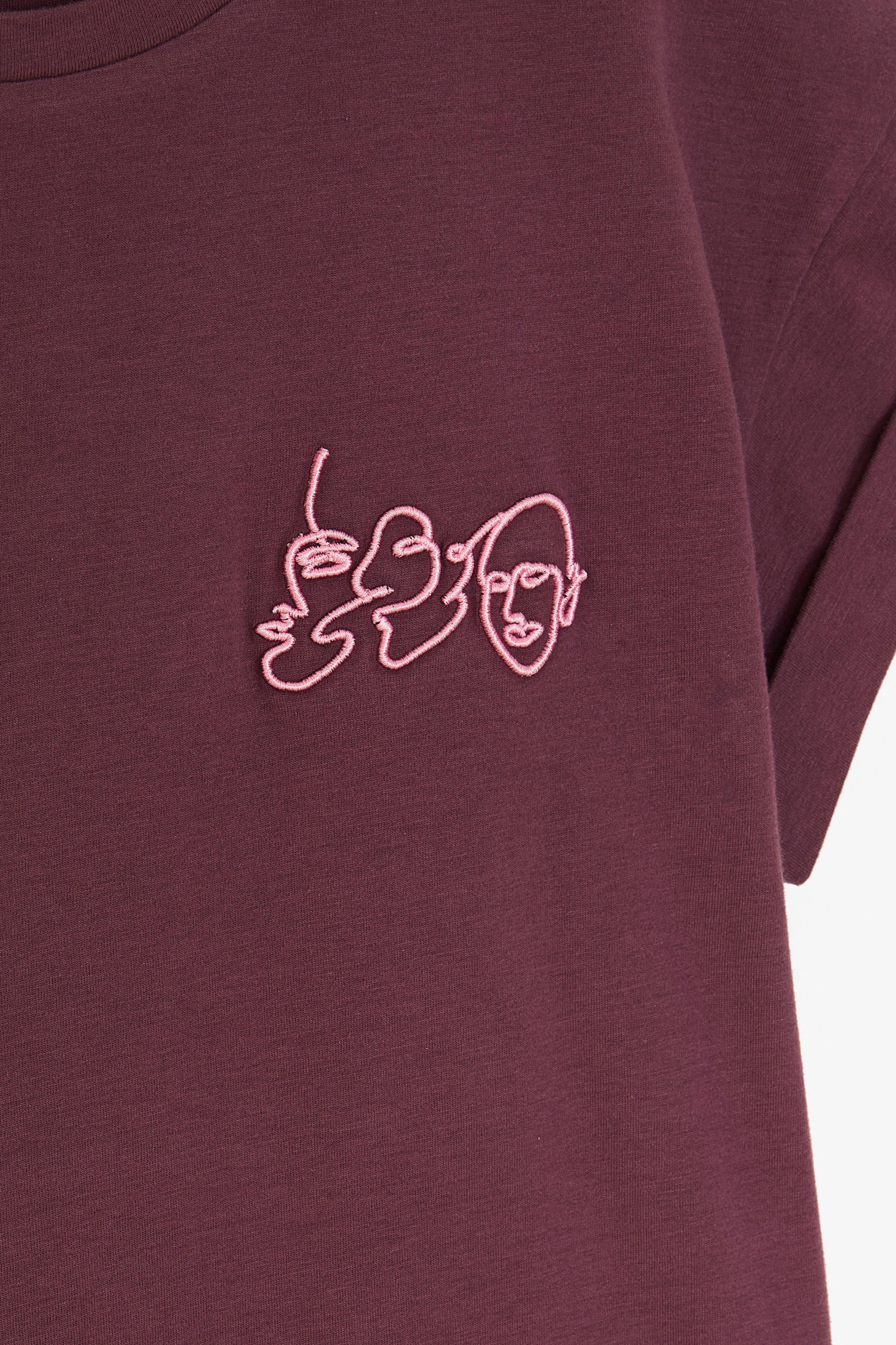 CKS Dames - JUNA - t-shirt korte mouwen - donkerrood
