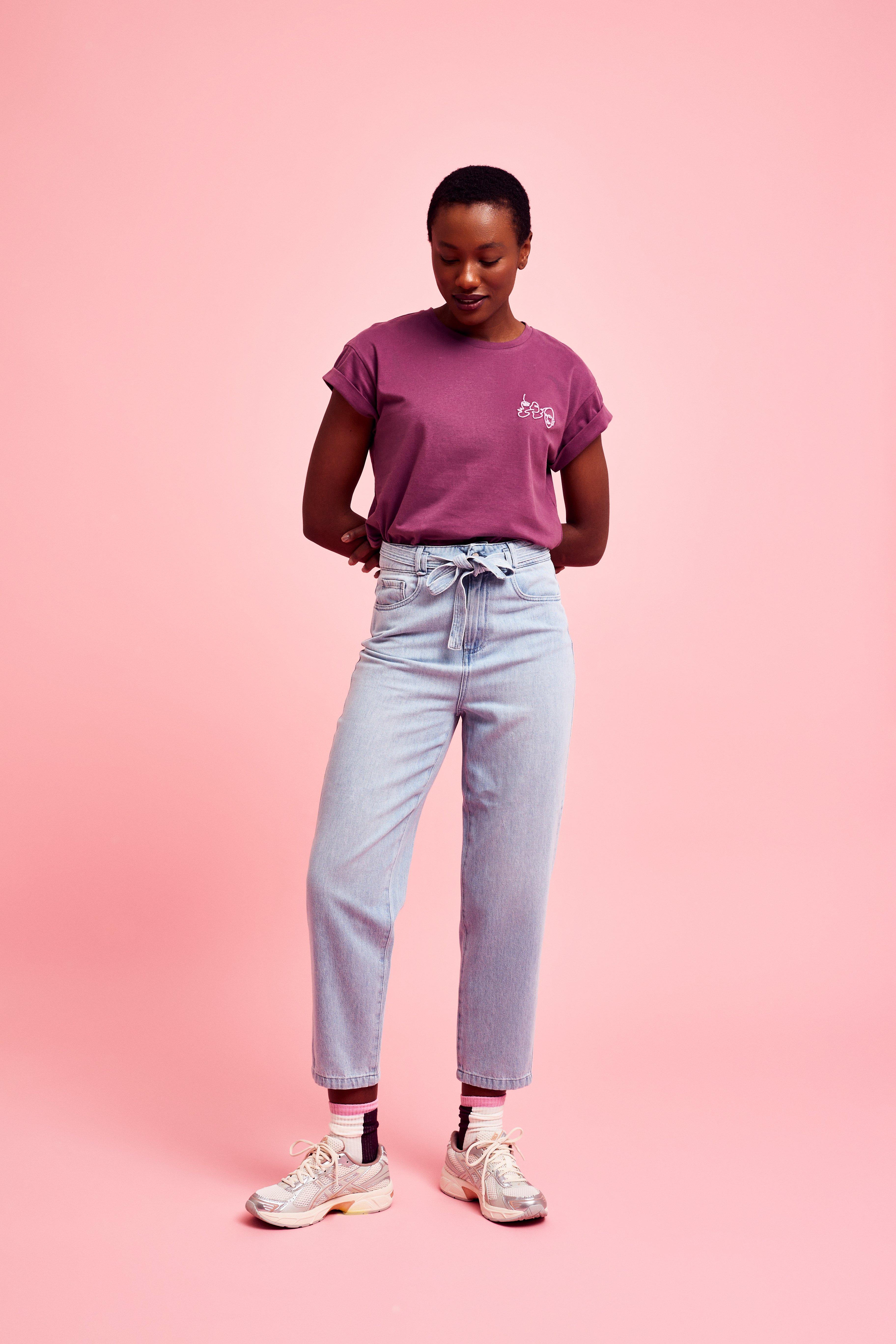 CKS Dames - JUNA - t-shirt korte mouwen - donkerrood
