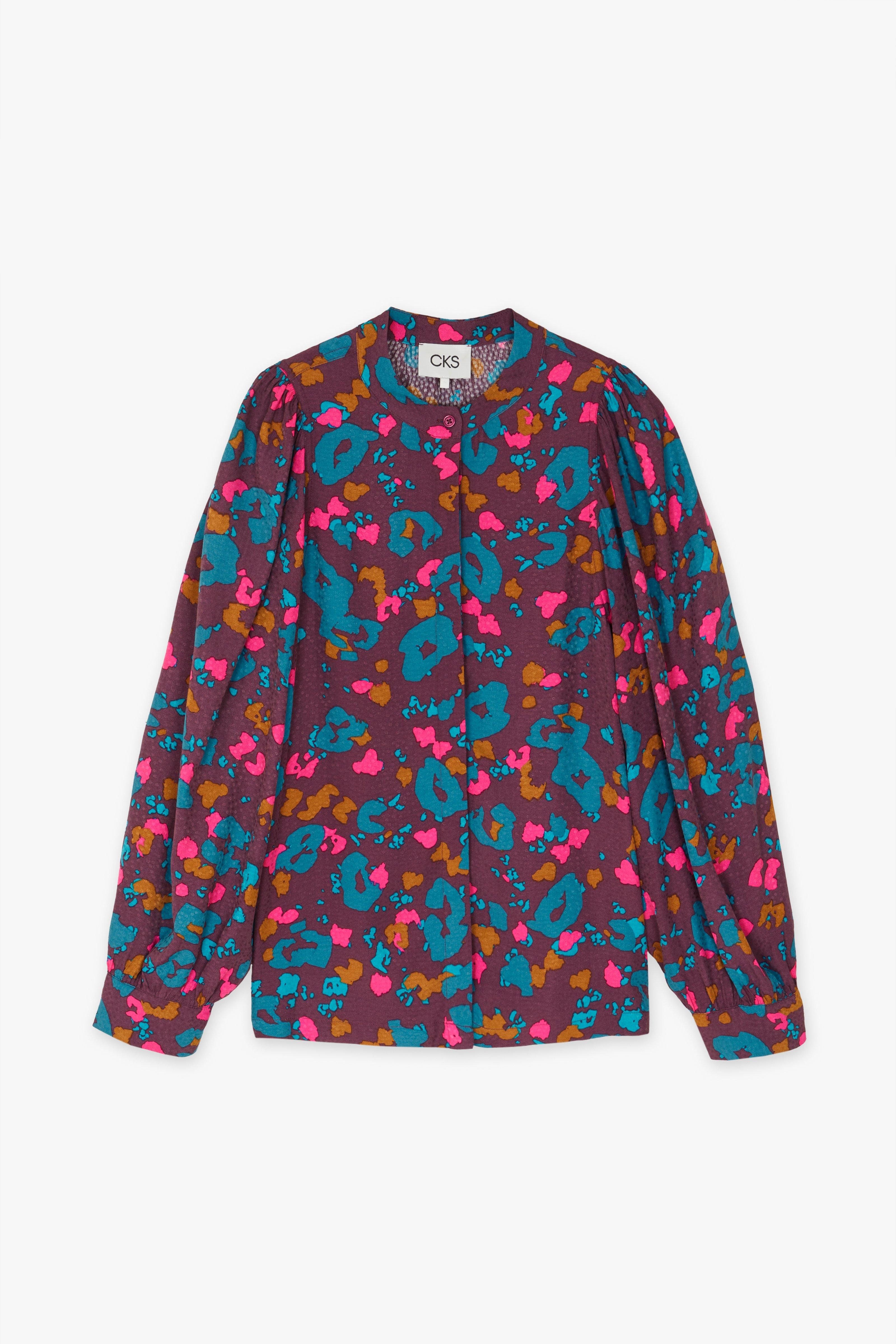 CKS Dames - ROSALINE - Bluse Kurze Ärmel - Mehrfarbig