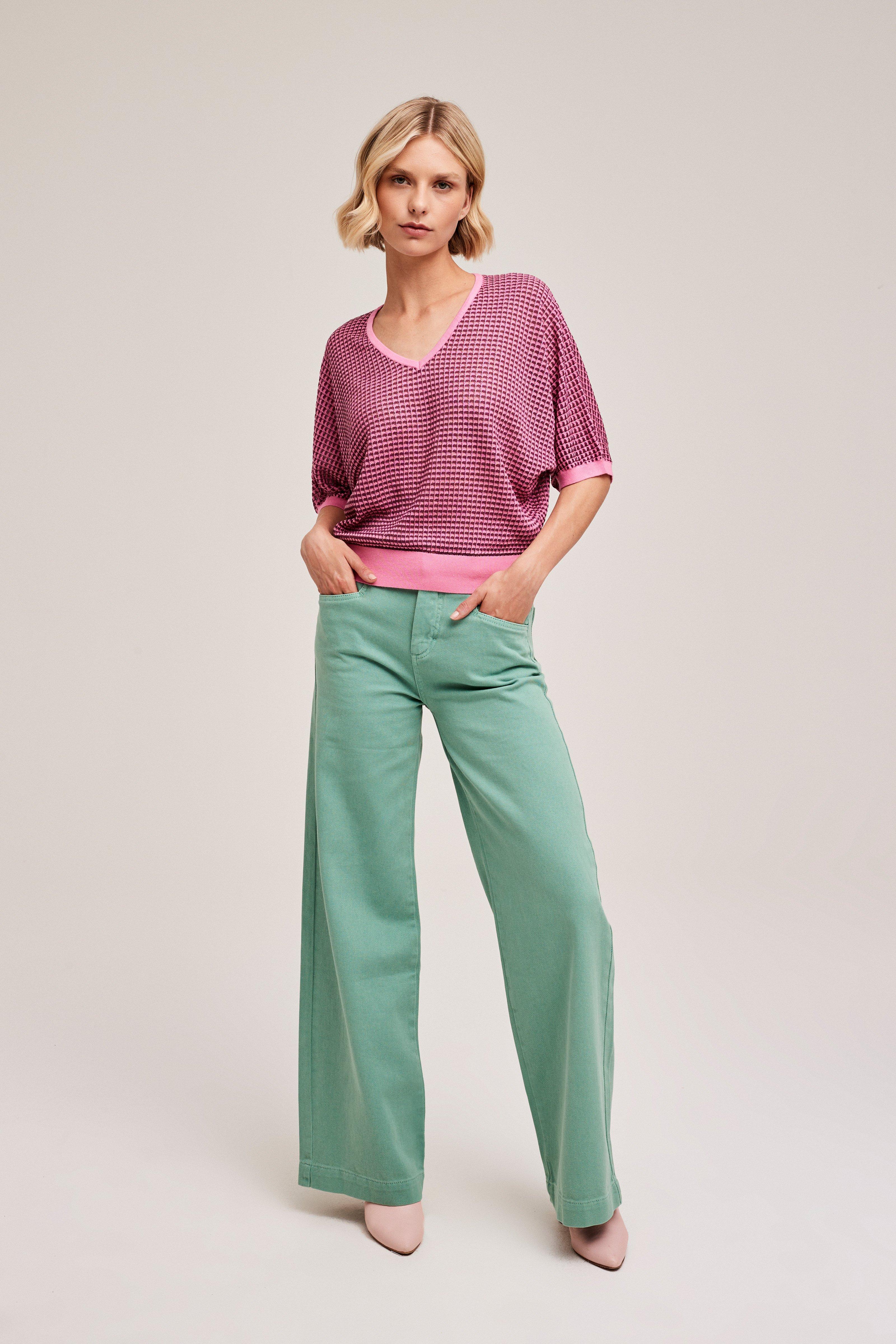 CKS Dames - PRIK - knitted top - light pink