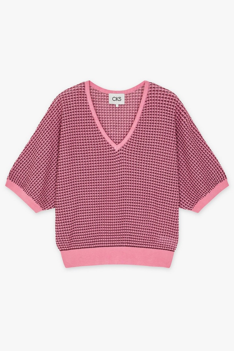 CKS Dames - PRIK - haut tricoté - rose clair