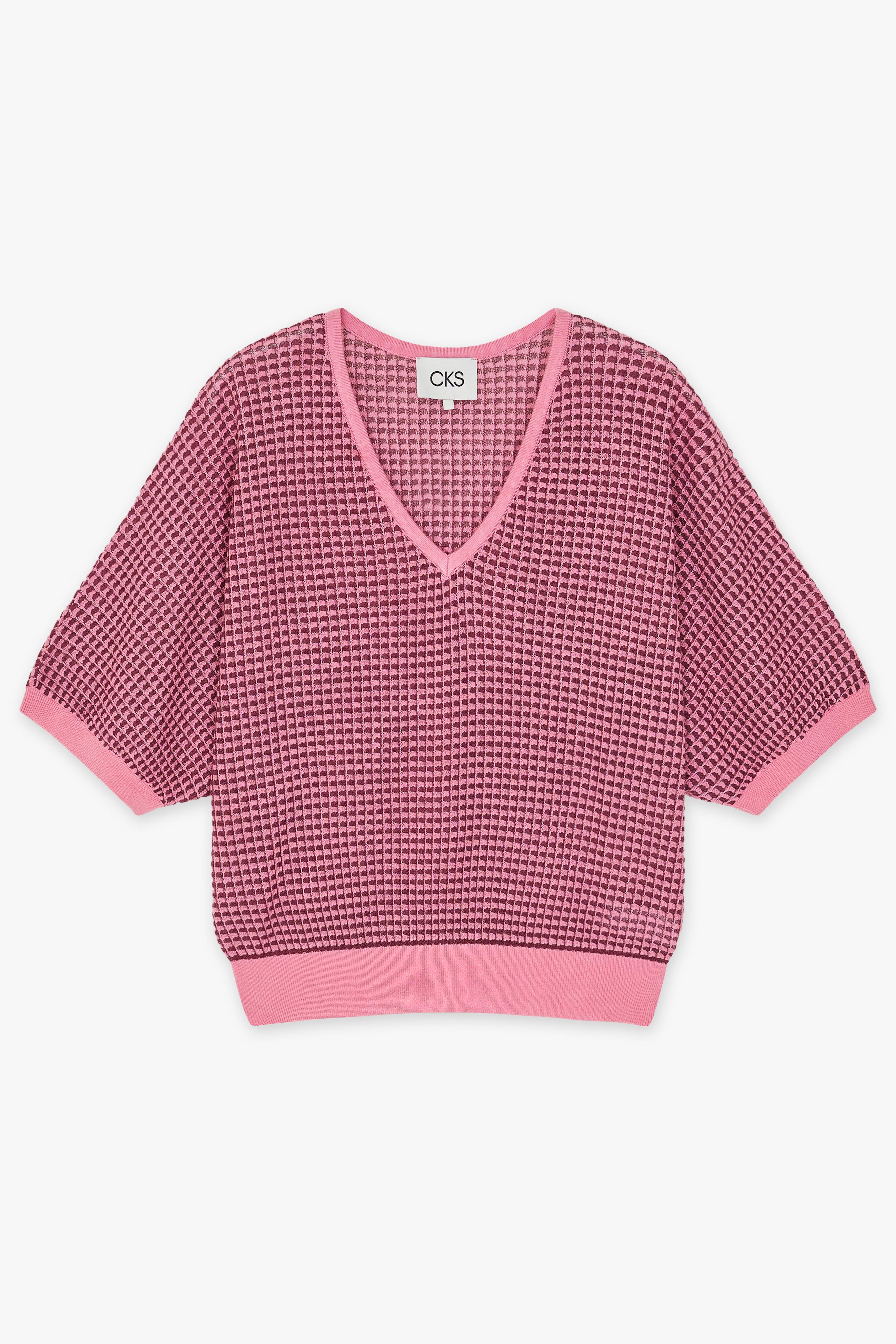 CKS Dames - PRIK - knitted top - light pink