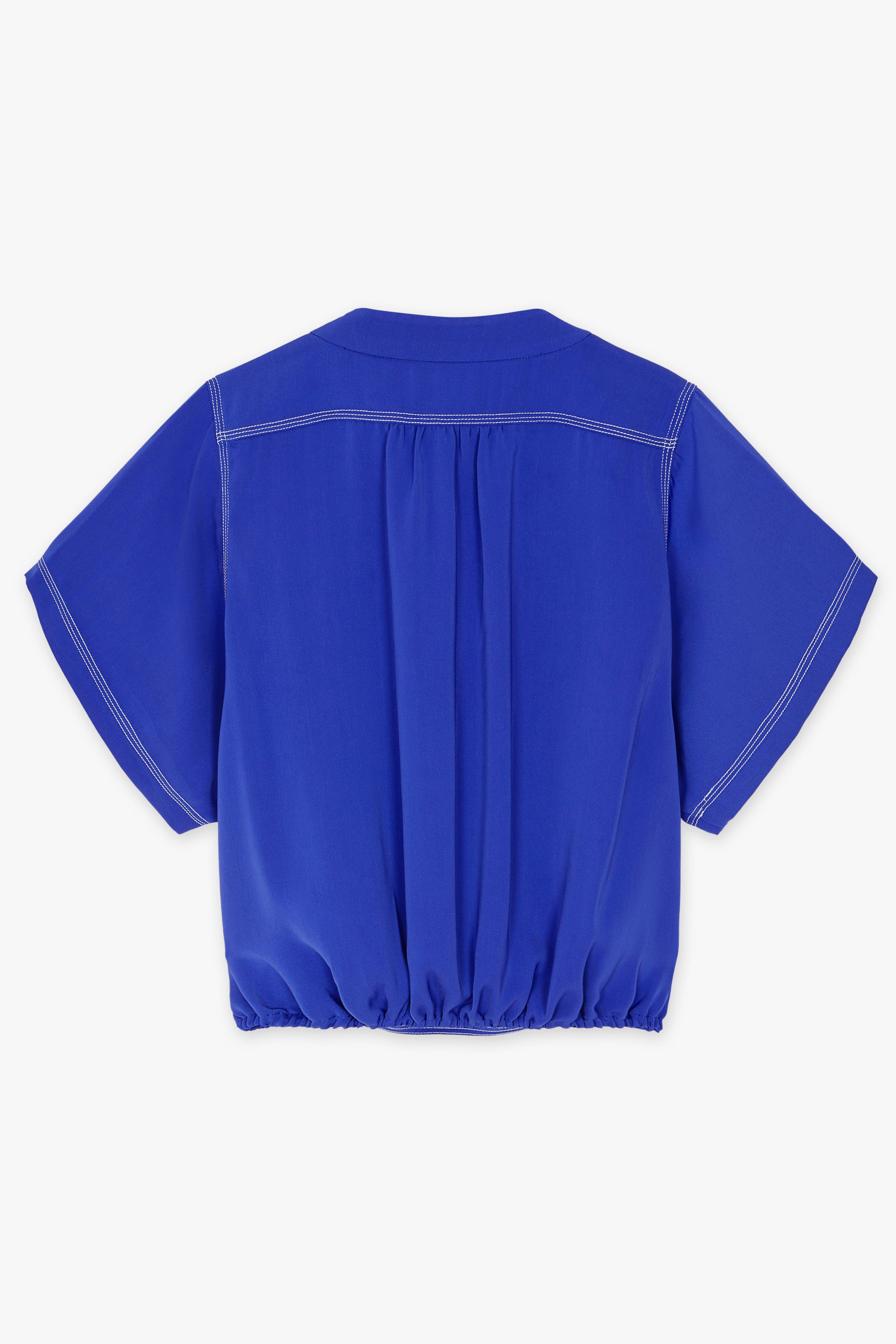 CKS Dames - LEDO - Bluse Lange Ärmel - Blau