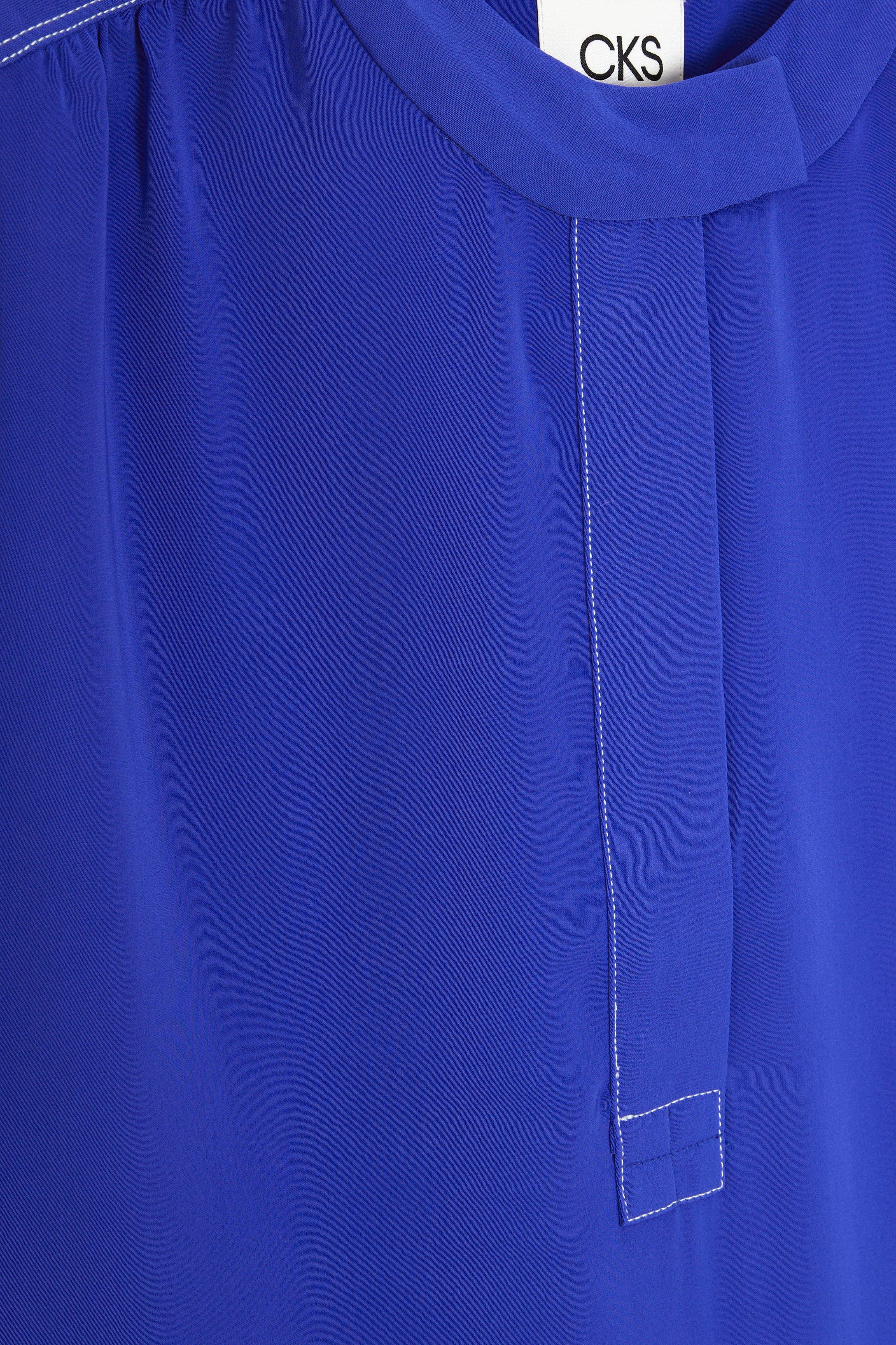 CKS Dames - LEDO - blouse lange mouwen - blauw