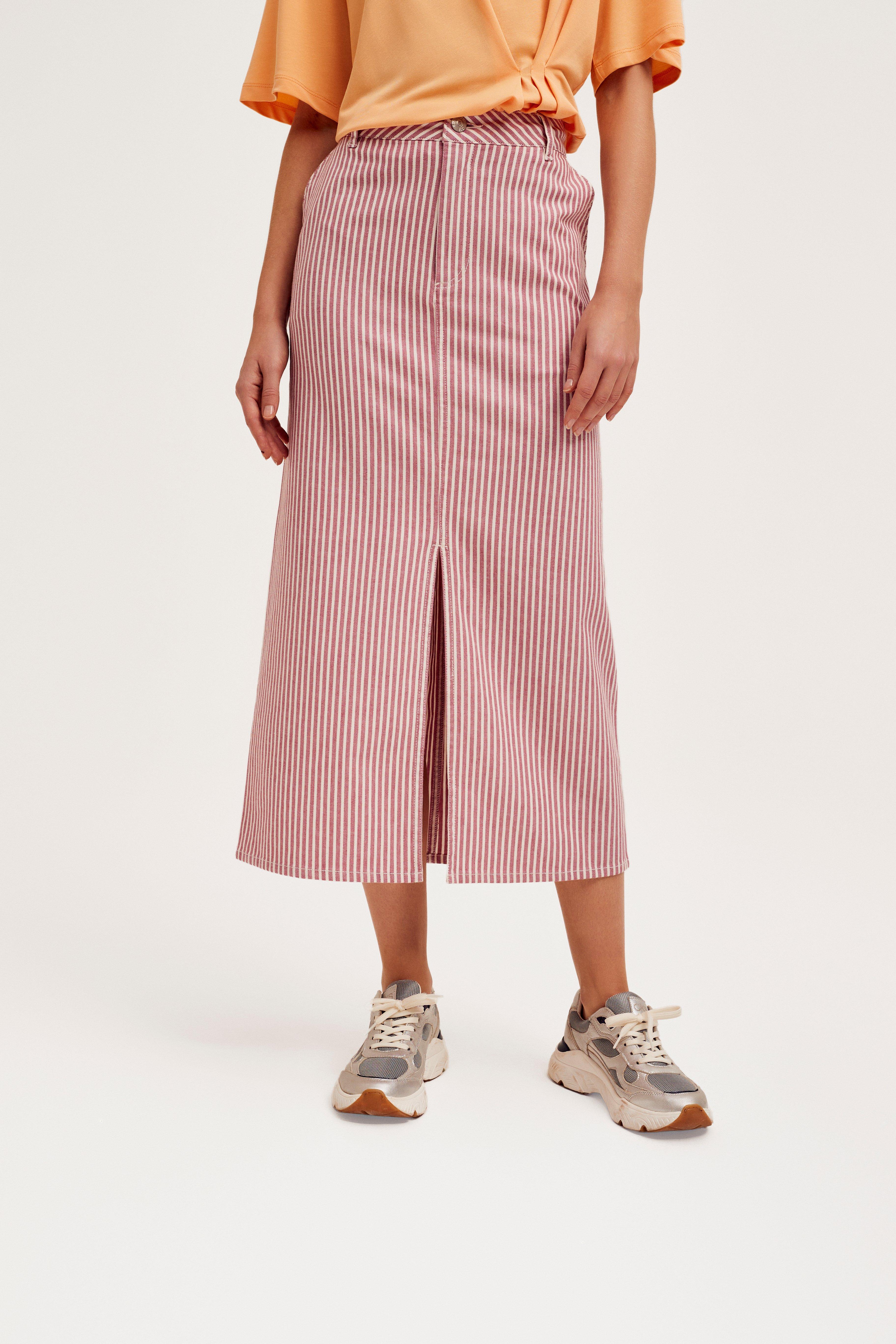 CKS Dames - SKIPPER - midi skirt - light pink