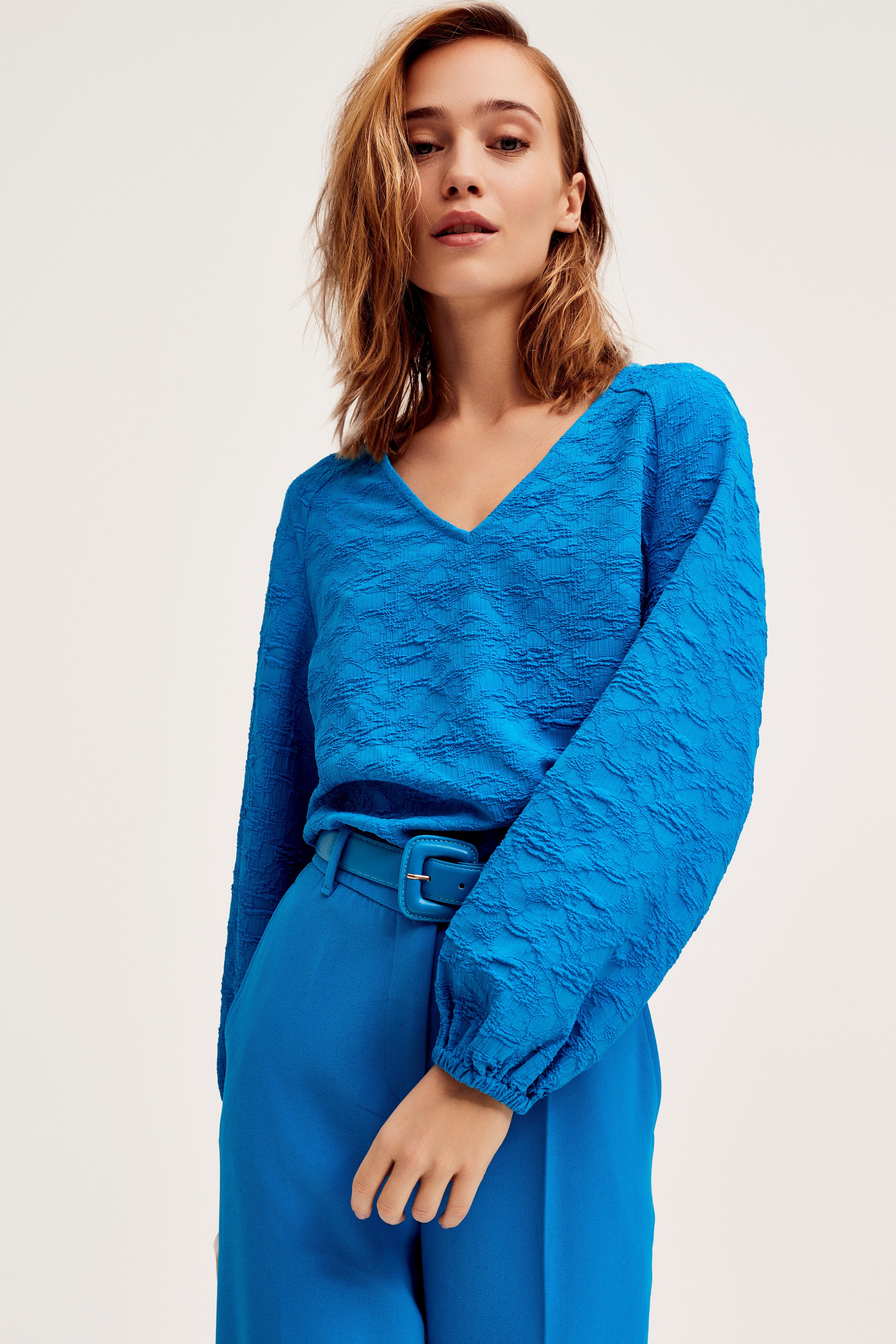 CKS Dames - SVEANA - blouse short sleeves - vivid blue