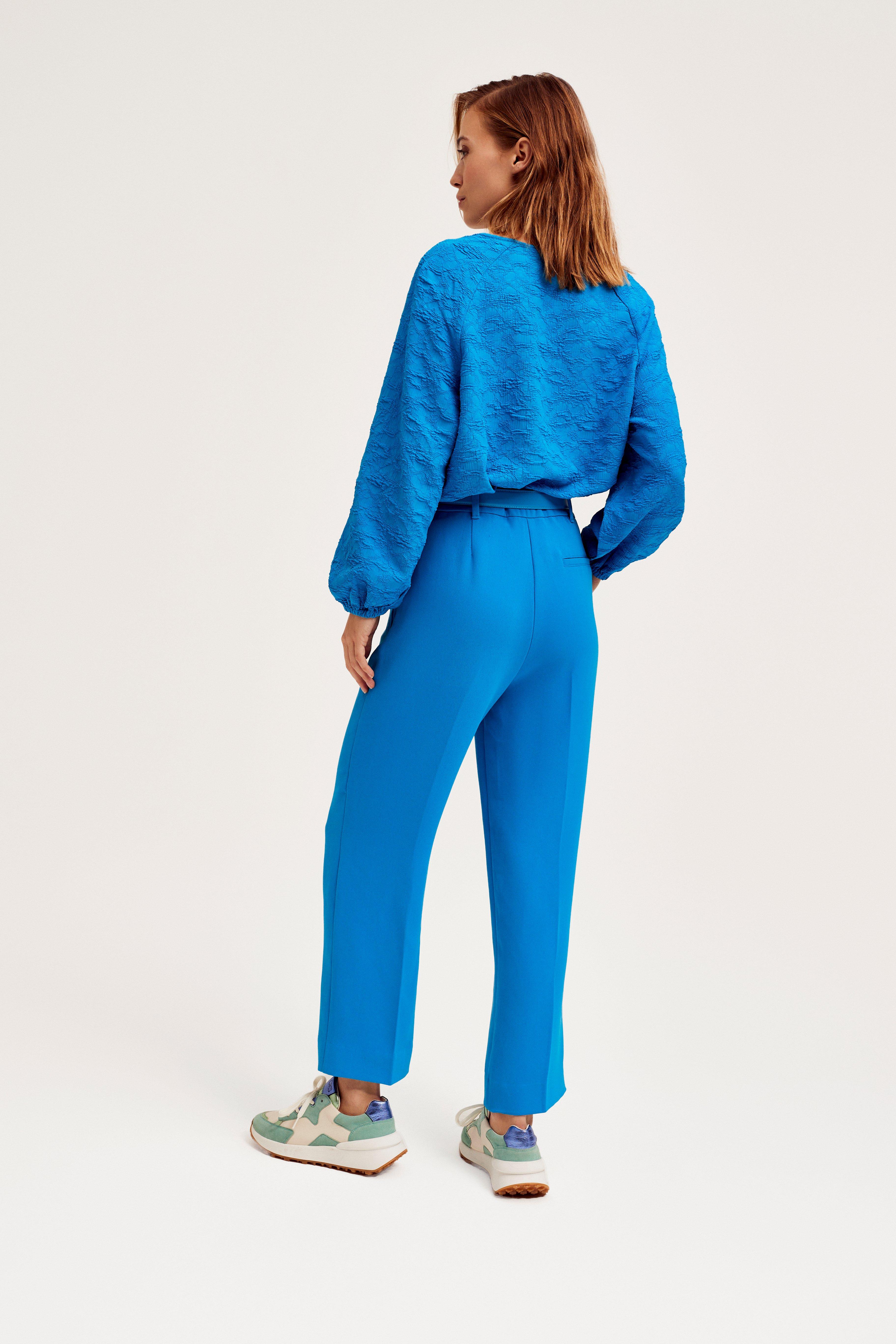 CKS Dames - SVEANA - Bluse Kurze Ärmel - Hellblau