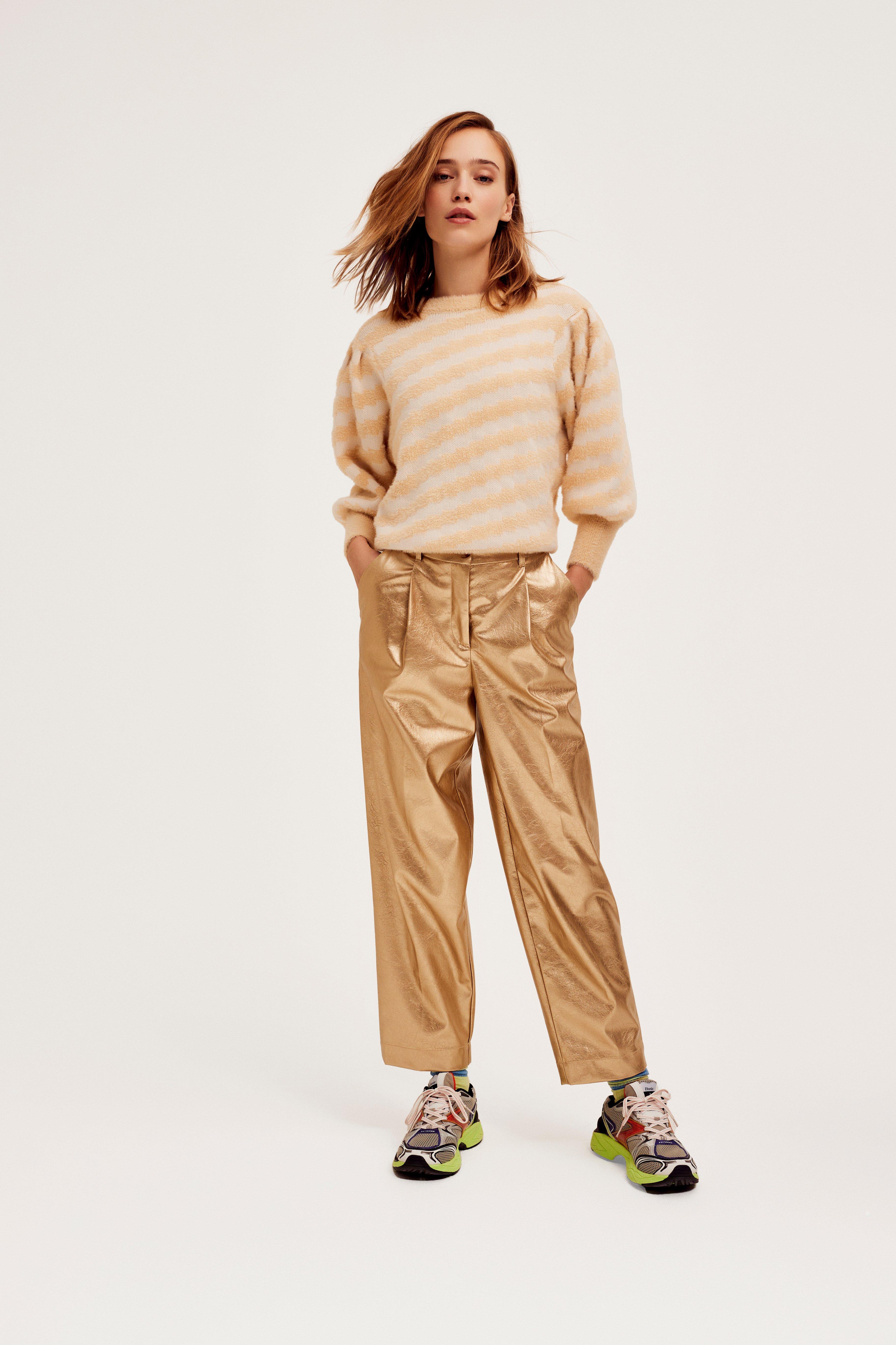 CKS Dames - LAHTI - ankle trousers - dark yellow