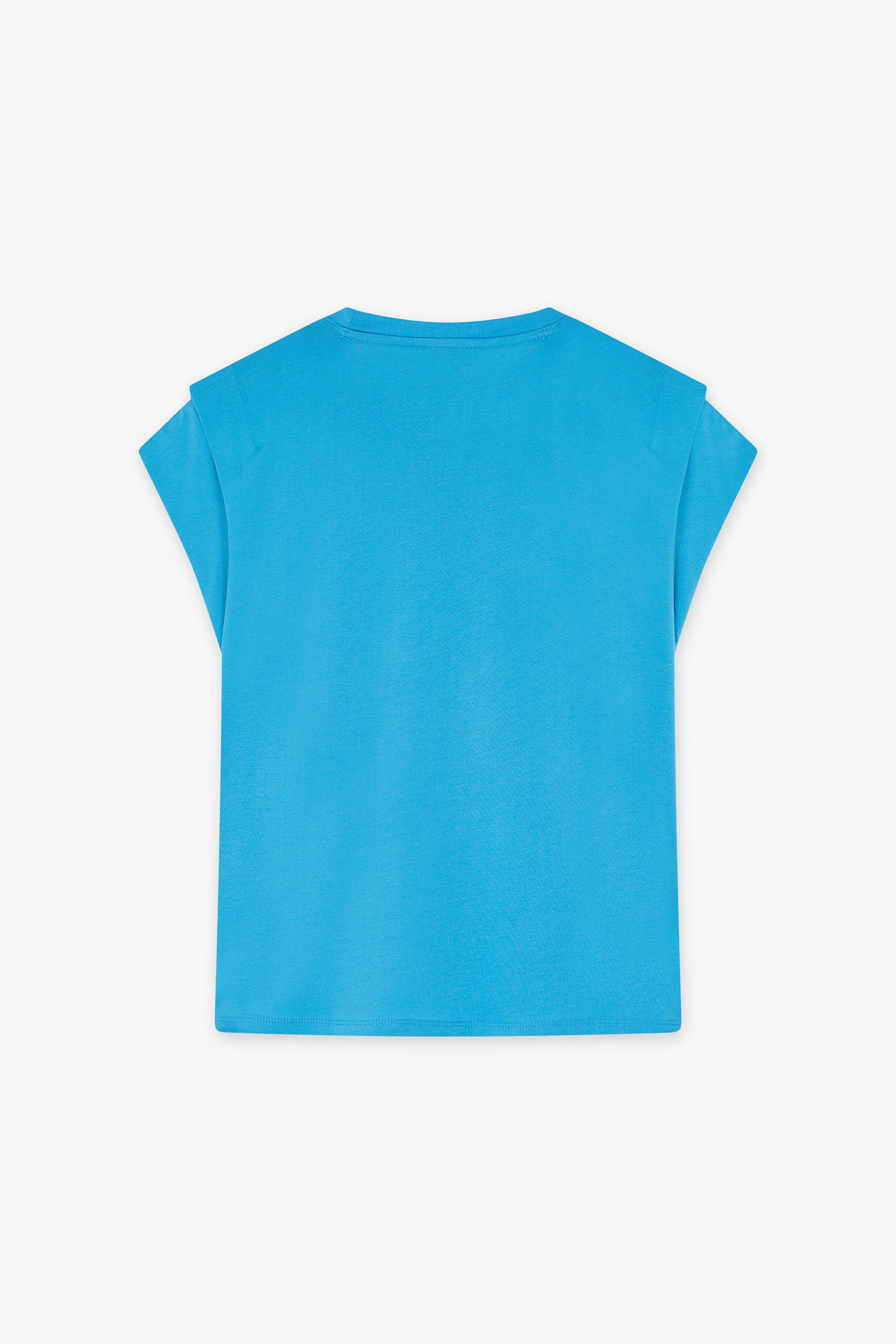 CKS Dames - PAMINA - t-shirt à manches courtes - bleu vif