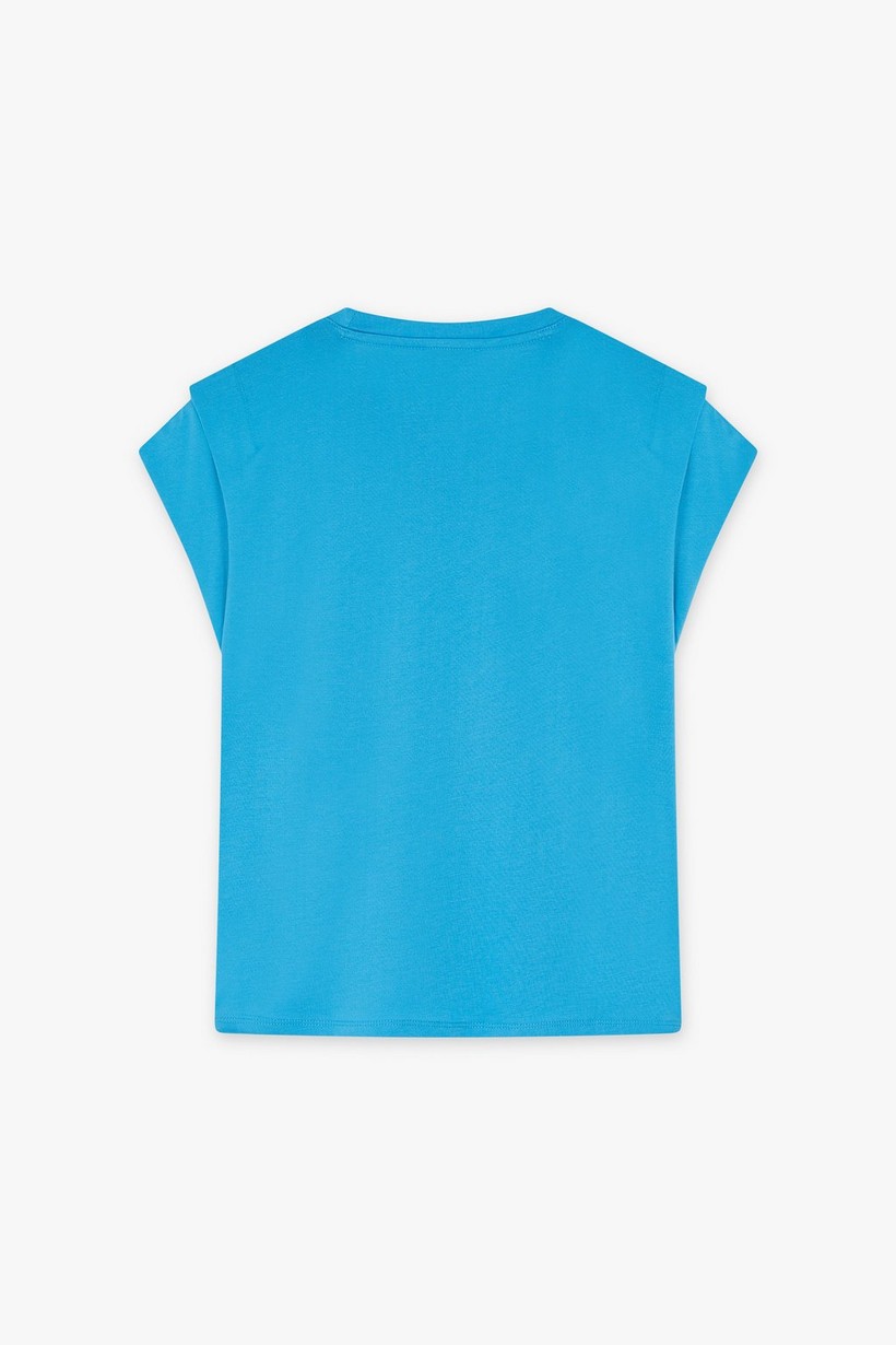CKS Dames - PAMINA - t-shirt short sleeves - vivid blue