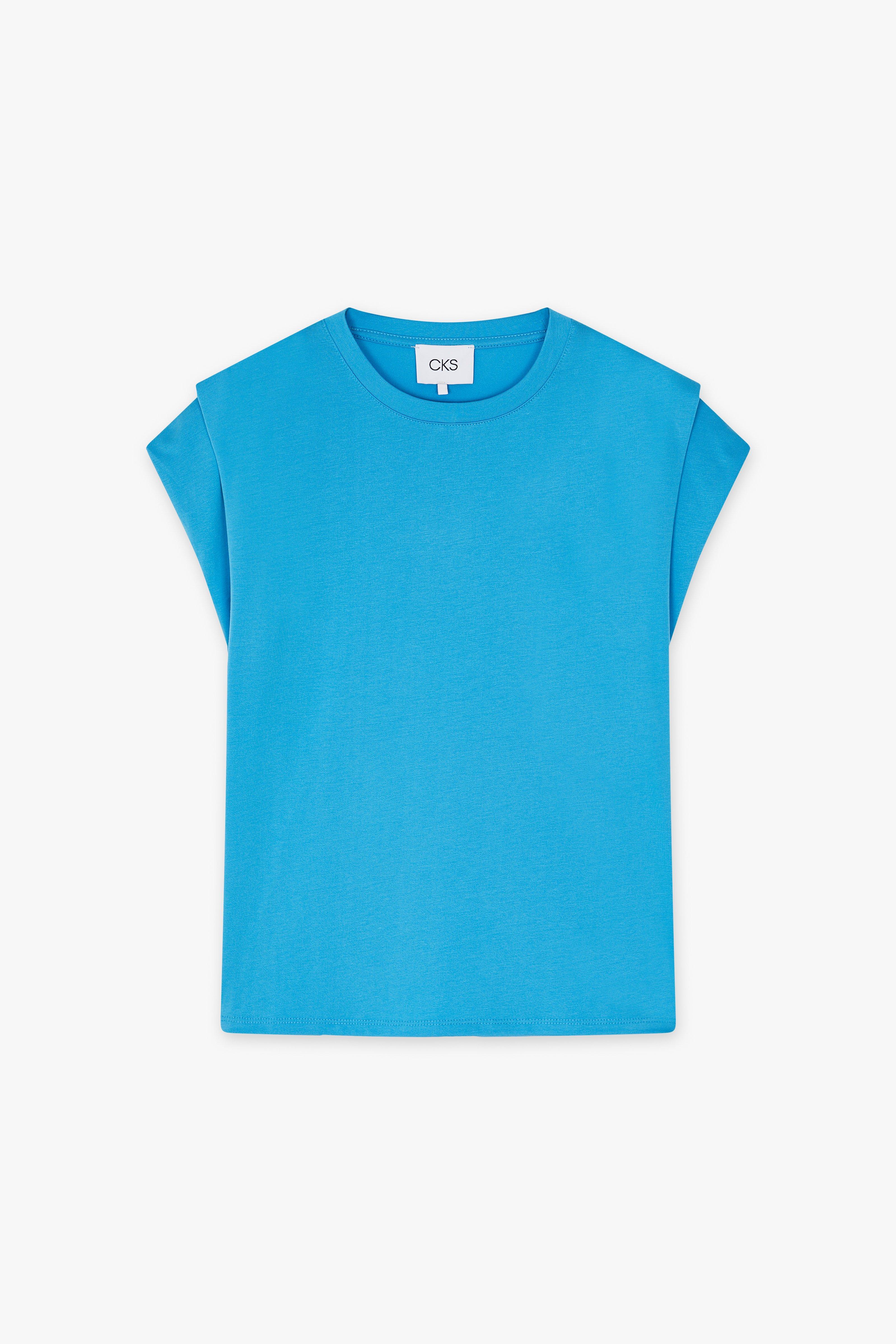 CKS Dames - PAMINA - t-shirt korte mouwen - felblauw