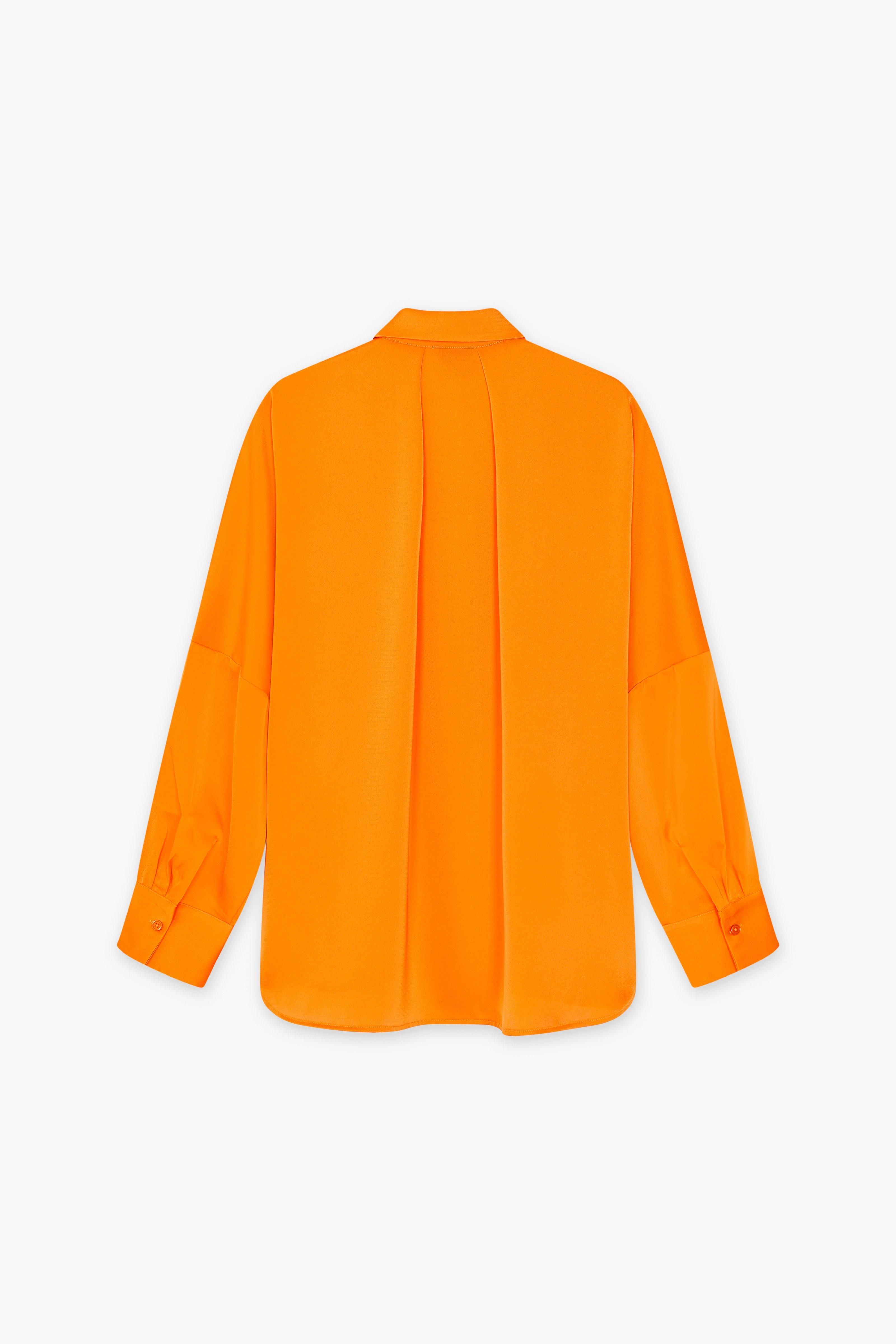 CKS Dames - WAZNA - Bluse Kurze Ärmel - Hellorange